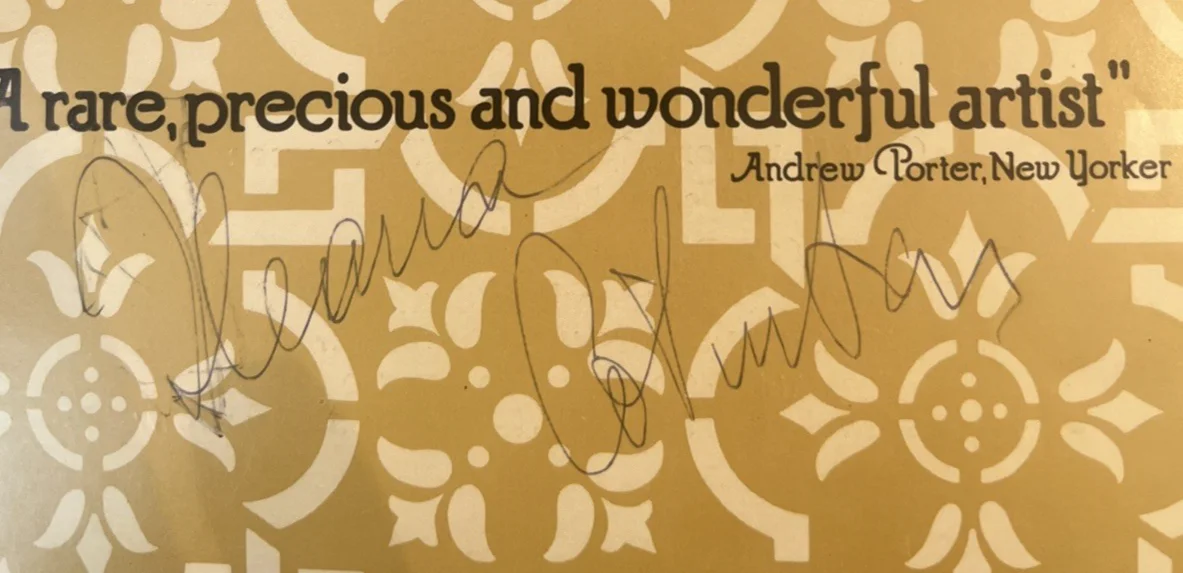 Ileana Cotrubas + Opera + Signed Publicity Flyer for 1978 Carnegie Hall, image 2
