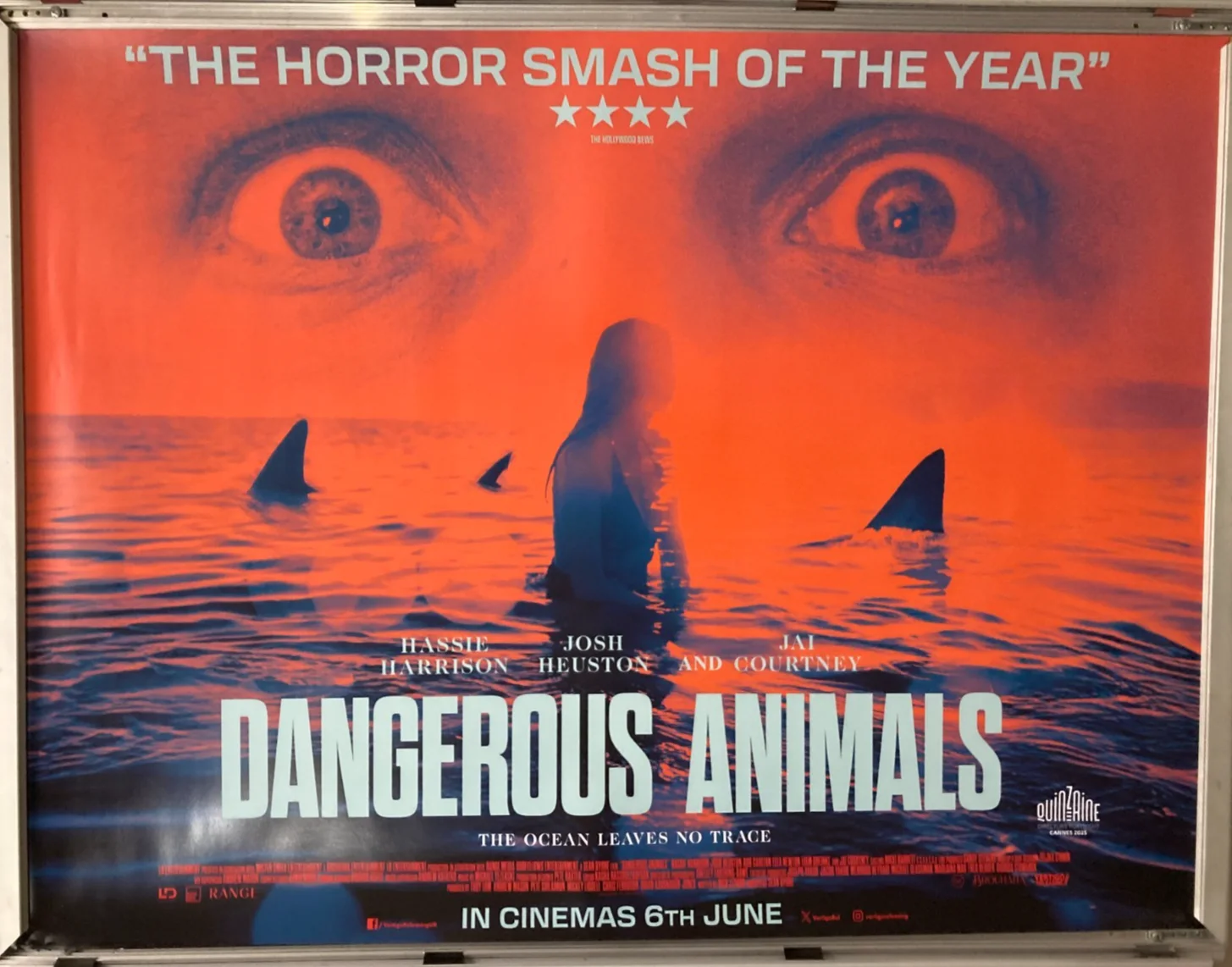 Cinema Poster: DANGEROUS ANIMALS 2025 (Quad) Hassie Harrison Jai Courtney, изображение 3