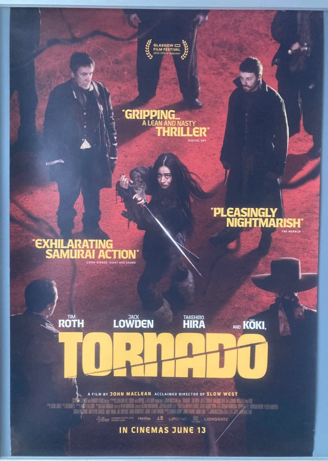 Cinema Poster: TORNADO 2025 (One Sheet) Kôki Nathan Malone Tim Roth Jack Lowden, image 2
