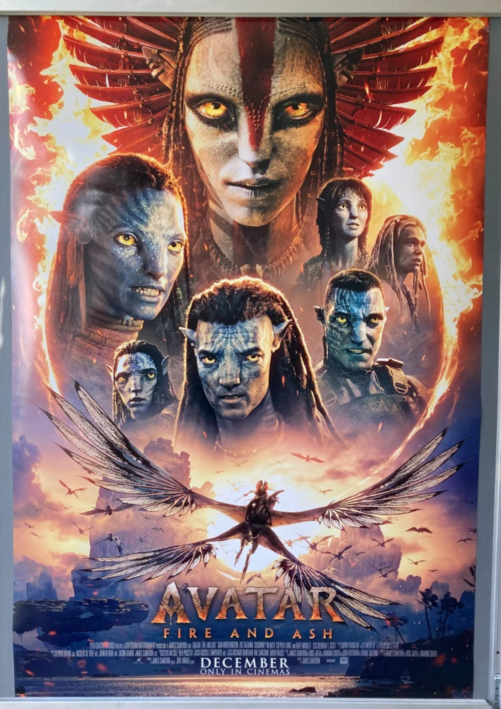 Cinema Poster: AVATAR FIRE AND ASH 2025 (Main One Sheet) Sigourney Weaver, изображение 2