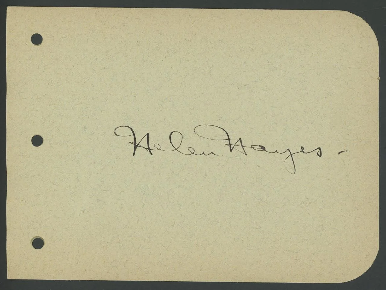 Helen Hayes — HELEN HAYES signed album page | "First Lady of American Theatre" - autograph