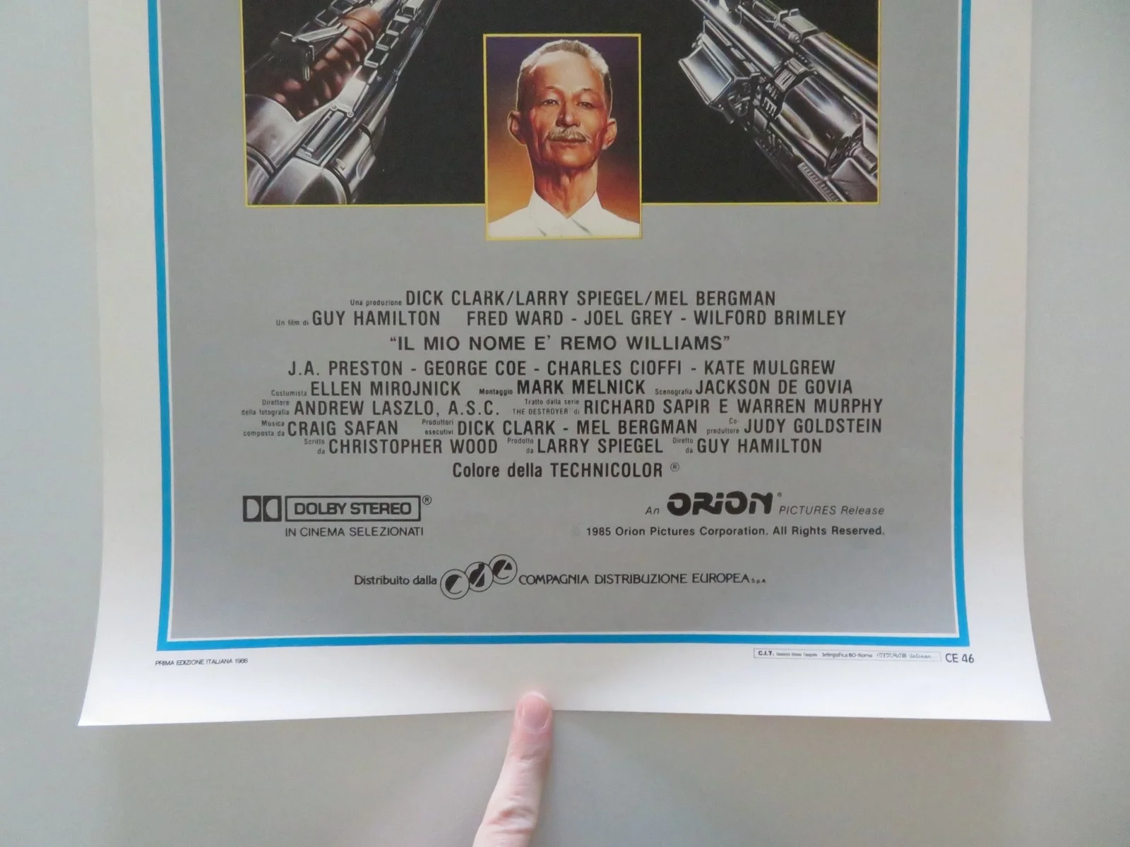 REMO: THE ADVENTURE BEGINS ITALIAN LOCANDINA POSTER FRED WARD JOEL GREY 1986, изображение 4