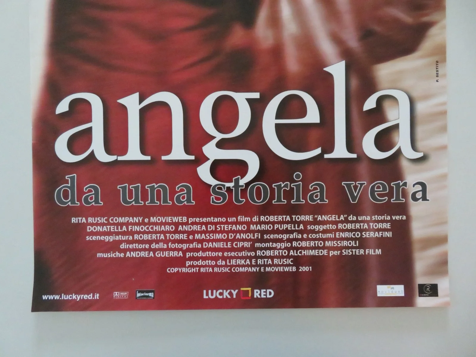 ANGELA ITALIAN LOCANDINA POSTER DONATELLA FINOCCHIARO ANDREA DI STEFANO 2002, изображение 4