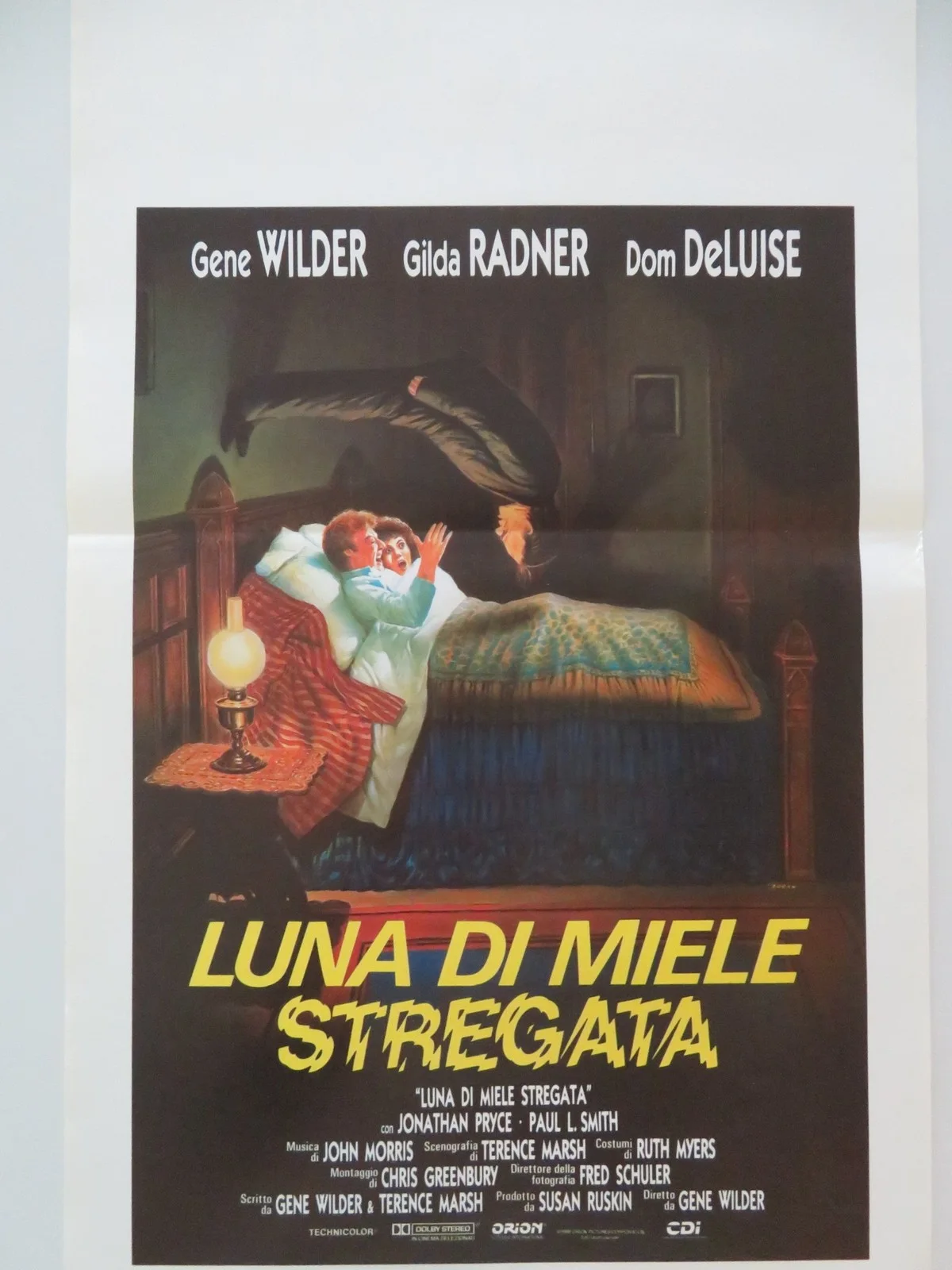 HAUNTED HONEYMOON ITALIAN LOCANDINA POSTER GENE WILDER GILDER RADNER 1986, изображение 3