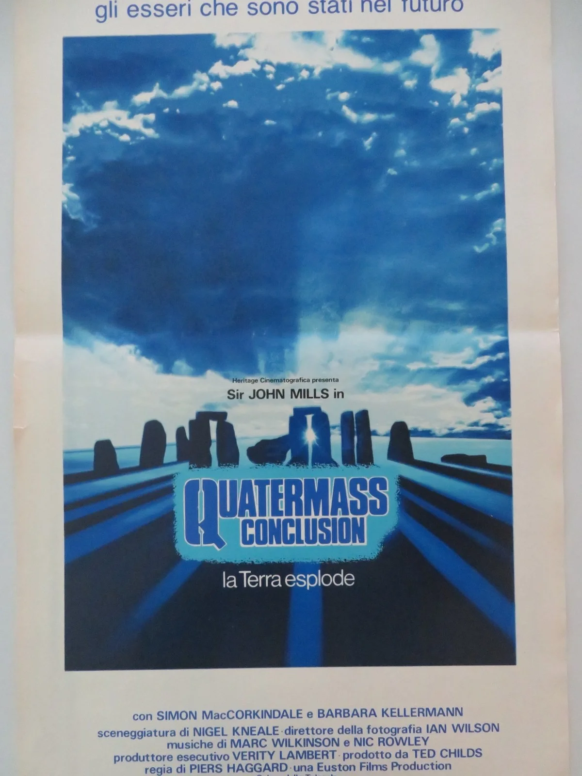 THE QUARTERMASS CONCLUSION ITALIAN LOCANDINA POSTER JOHN MILLS MACCORKINDA 1979, изображение 3