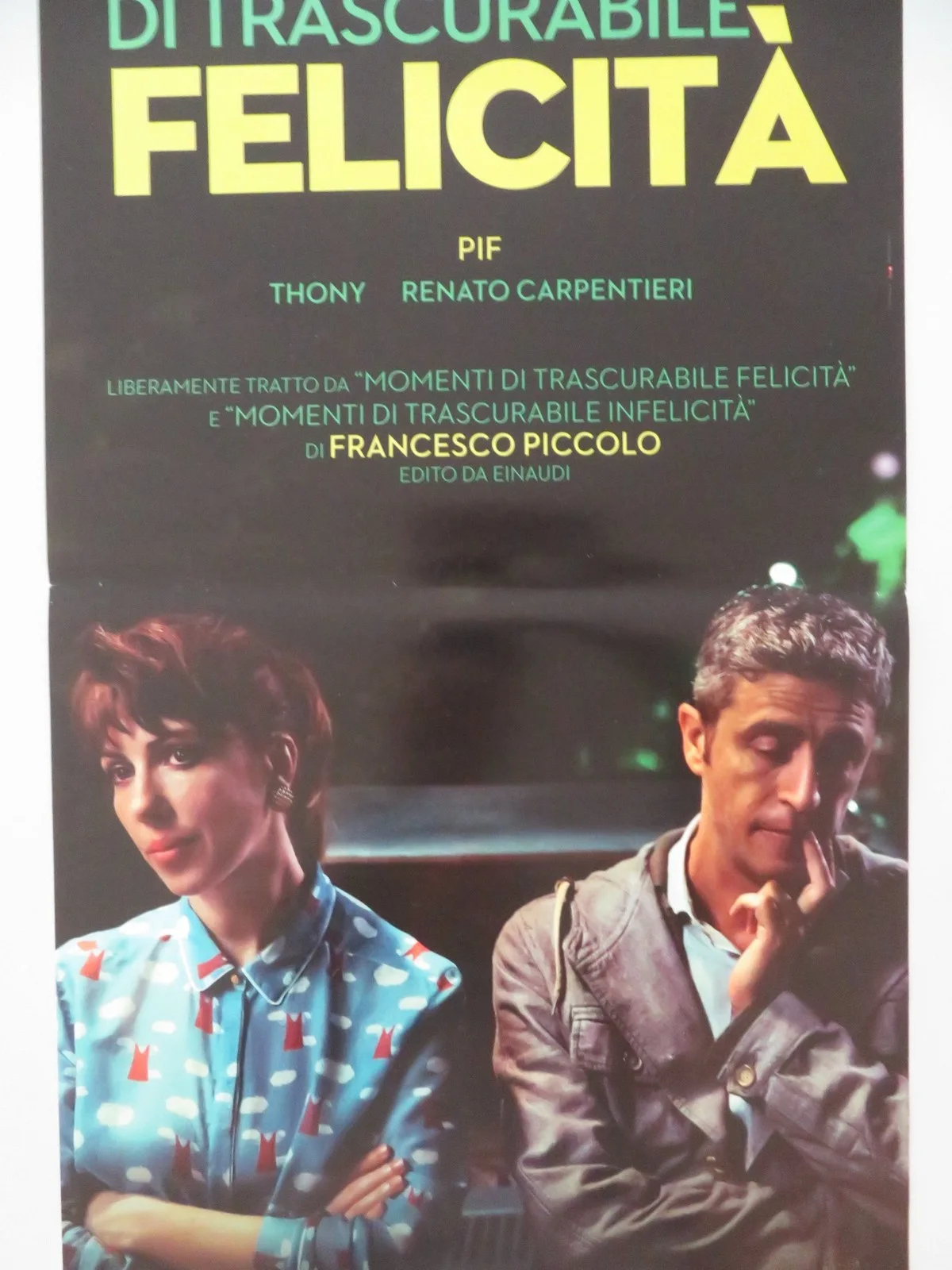 MOMENTI DI TRASCURABILE FELICITA ITALIAN LOCANDINA POSTER PIF THONY 2019, изображение 3