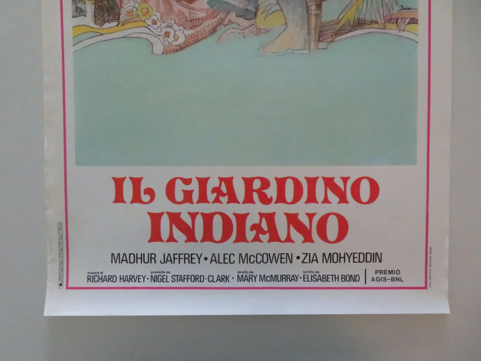 THE ASSAM GARDEN ITALIAN LOCANDINA POSTER DEBORAH KERR MADHUR JAFFREY 1985, изображение 4