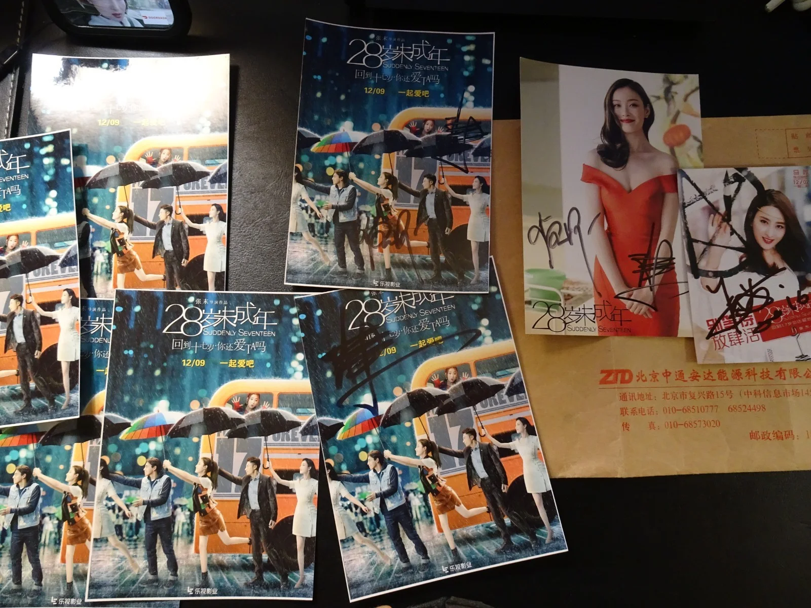 28 Suddenly Seventeen Photo Lot - Ni Ni - Ma Su - Signed 28岁未成年 倪妮 马苏 签- 宣传照合集, изображение 2