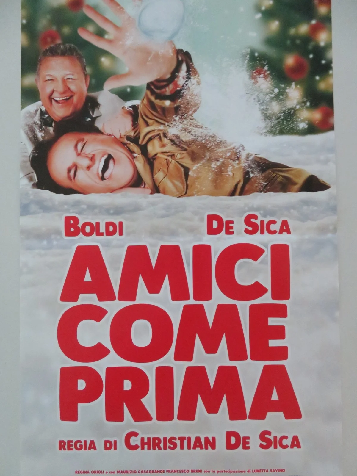 AMICI COME PRIMA ITALIAN LOCANDINA POSTER MASSIMO BOLDI CHRISTIAN DE SICA 2018, image 3