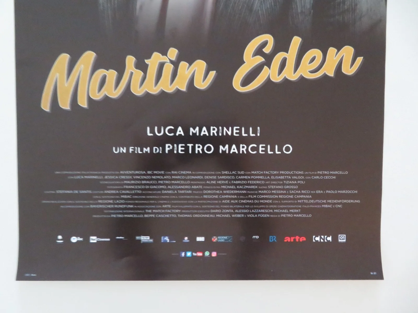 MARTIN EDEN ITALIAN LOCANDINA POSTER LUCA MARINELLI JESSICA CRESSY 2019, изображение 4