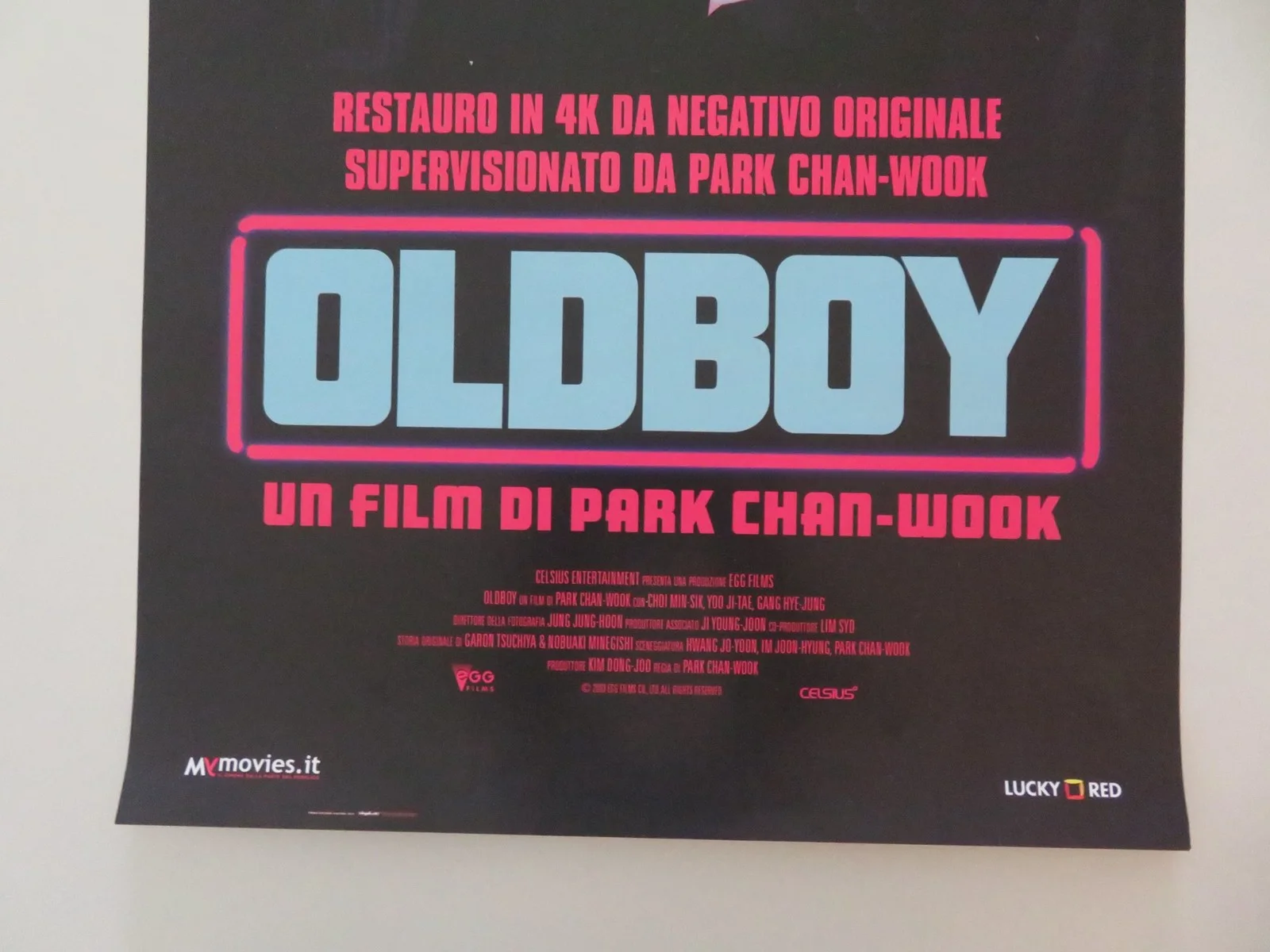 OLDBOY 4K ITALIAN LOCANDINA POSTER CHOI MIN-SIK YOO JI-TAE 2003, изображение 4