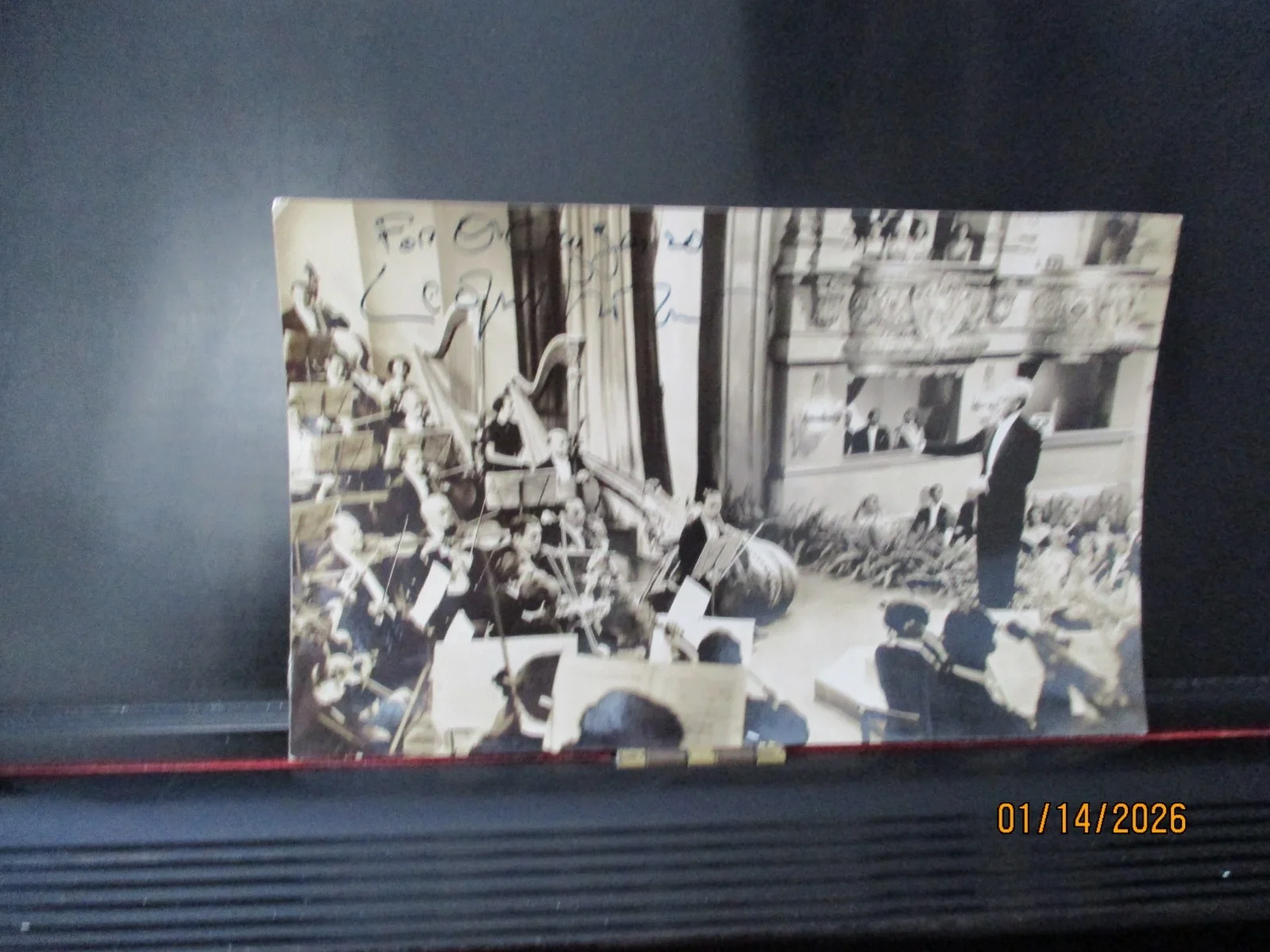 LEOPOLD STOKOWSKI SIGNED PHOTO- PERSONAL LETTER to me-2 programs, image 2