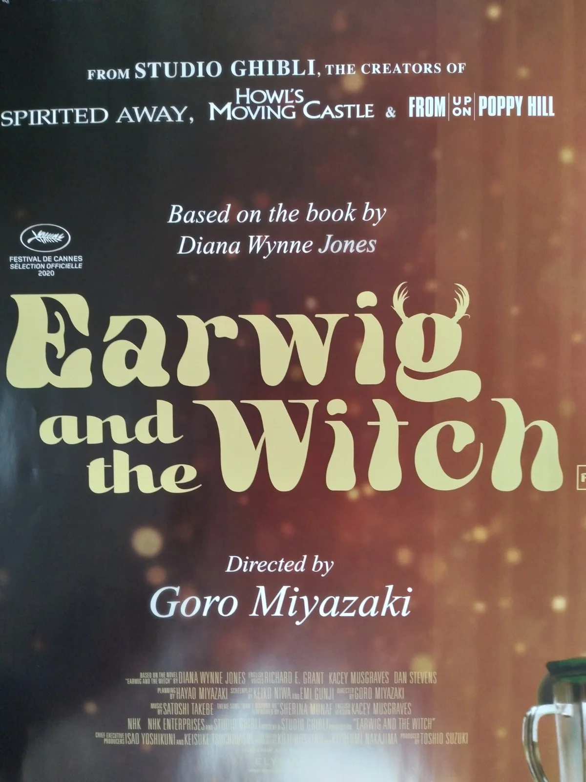 Earwig and the Witch original movie 2020 poster UK quad, изображение 4