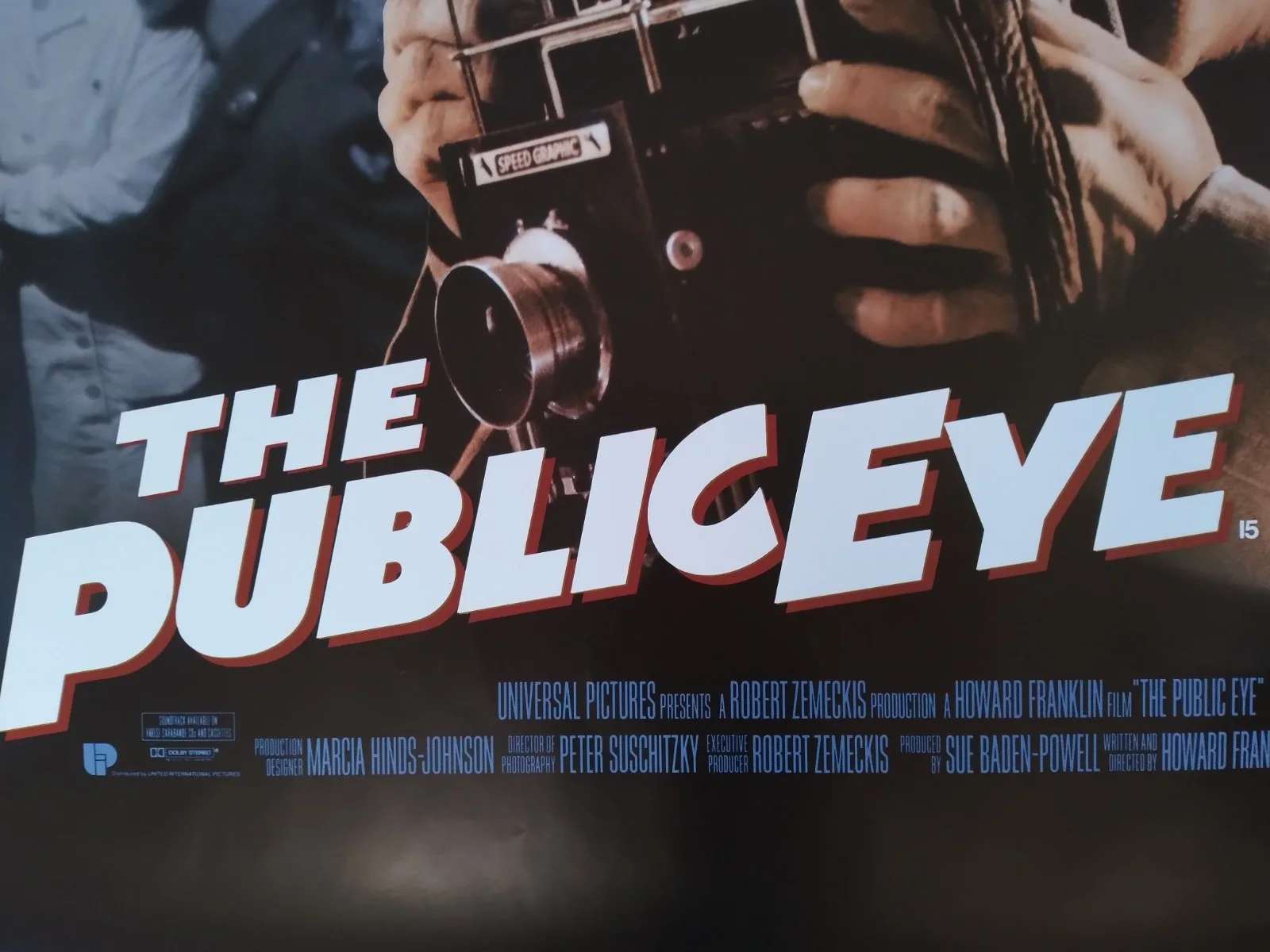 The Public Eye original movie 1992 poster UK quad, изображение 4