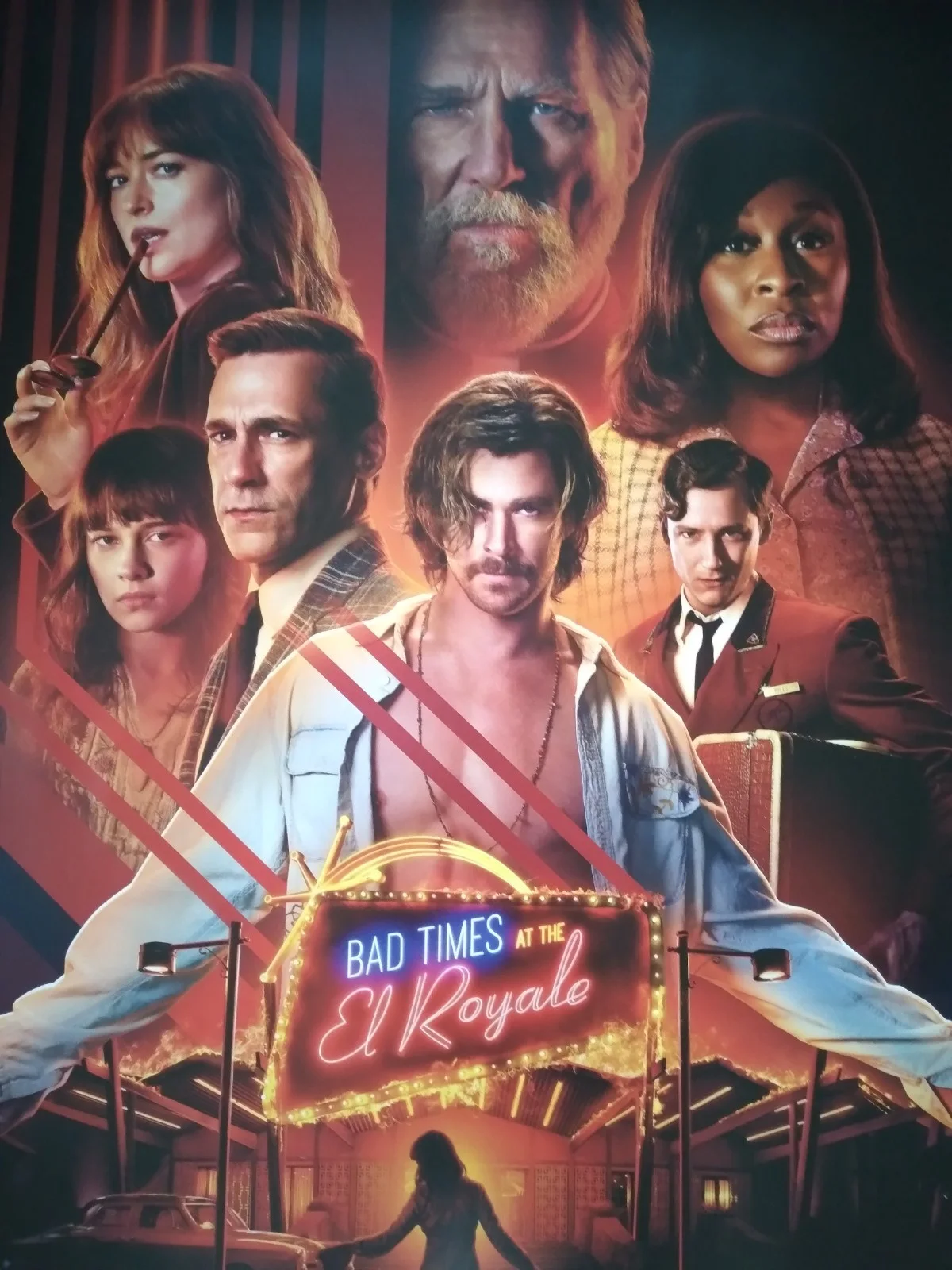 Bad Times at the El Royale original movie 2018 poster UK quad, изображение 2