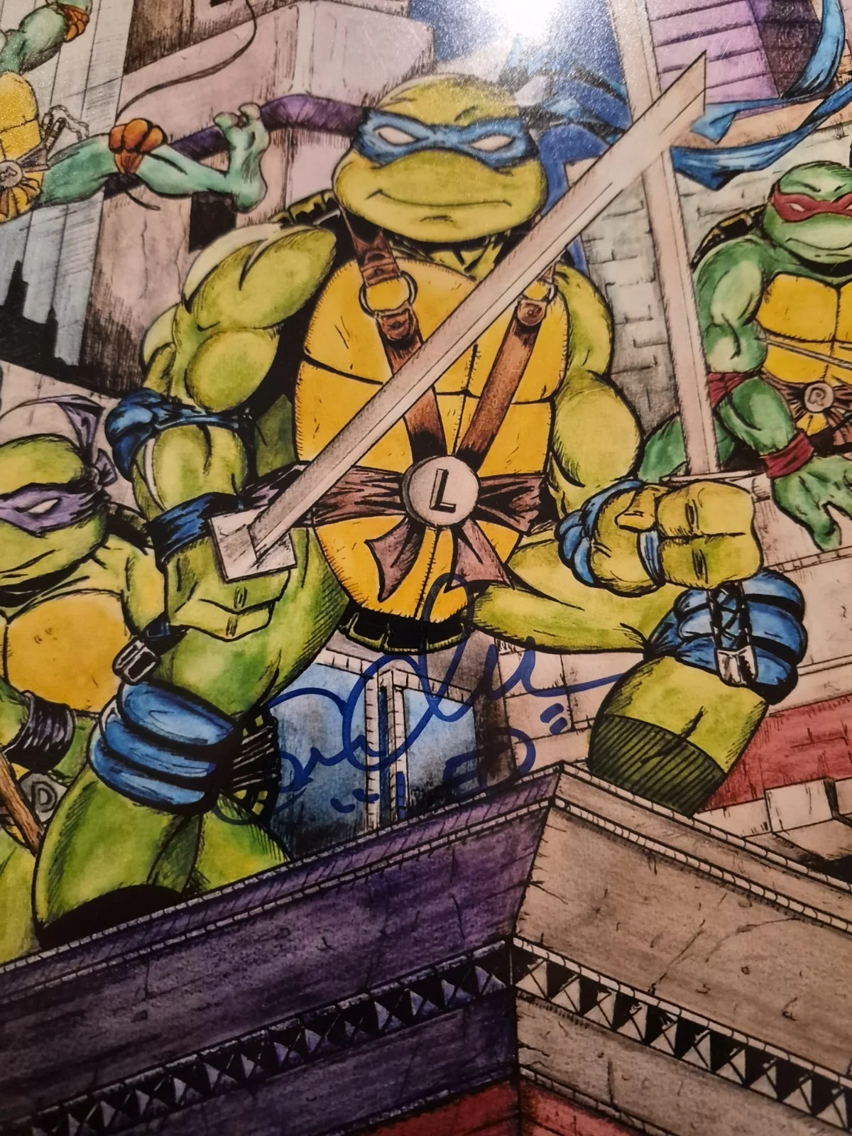 Teenage Mutant Ninja Turtles 1987 Voice Actor Autographs. Beckett Certificate., image 3