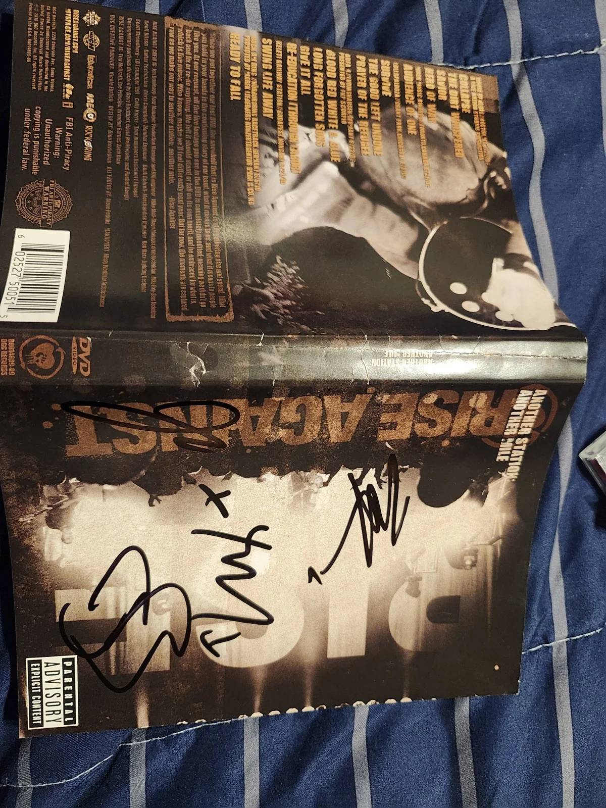Rise Against Tim McIlrath Band Signed Autograph DVD Insert Psa Jsa Guranteed, image 3