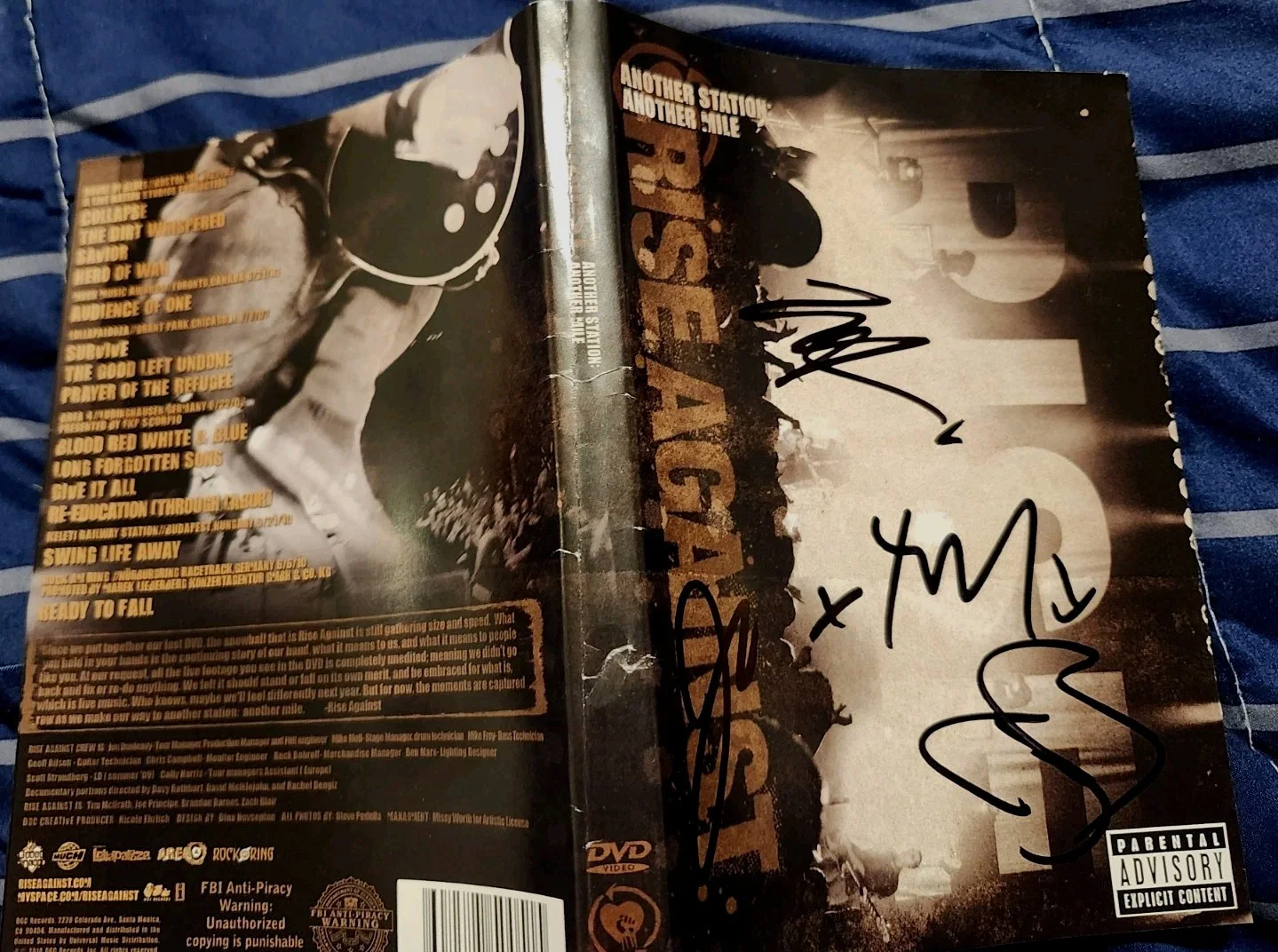 Rise Against Tim McIlrath Band Signed Autograph DVD Insert Psa Jsa Guranteed, image 4