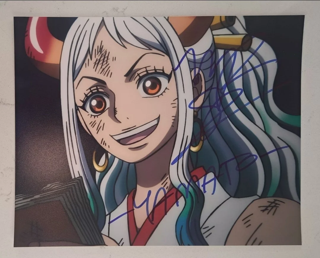MICHELLE ROJAS as YAMATO Signed & Inscribed One Piece Premium 8x10 Photo JSA COA, изображение 2