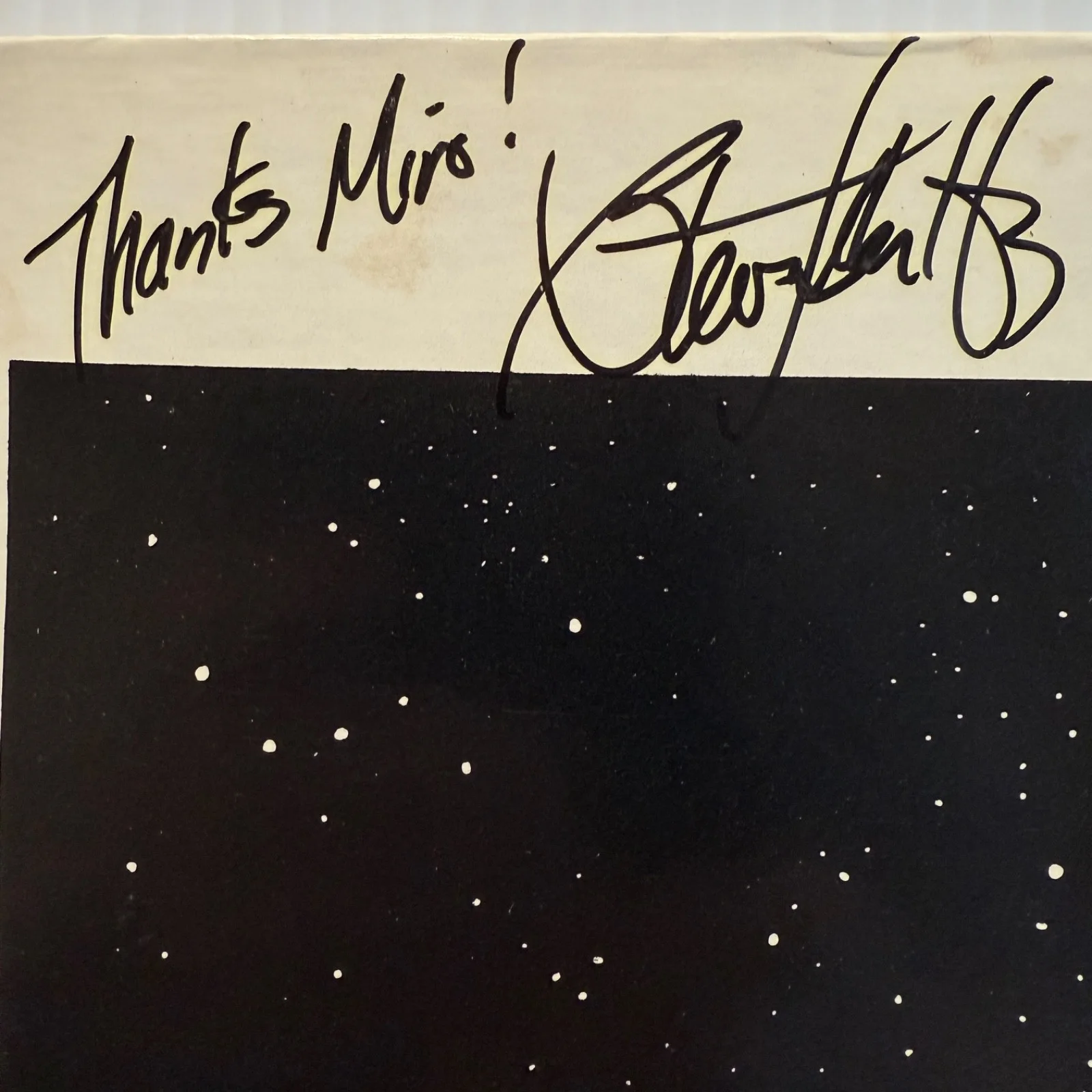 STEVE TIBBETTS "Yr" AUTOGRAPHED! private pressing FRAMMIS 1522-25 stained cover, image 2