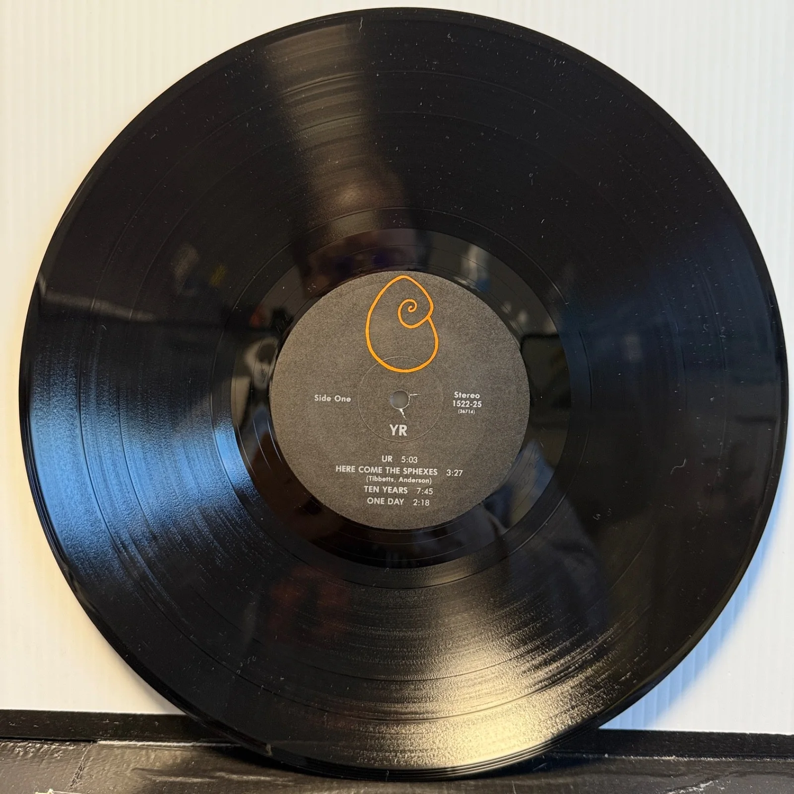 STEVE TIBBETTS "Yr" AUTOGRAPHED! private pressing FRAMMIS 1522-25 stained cover, image 4