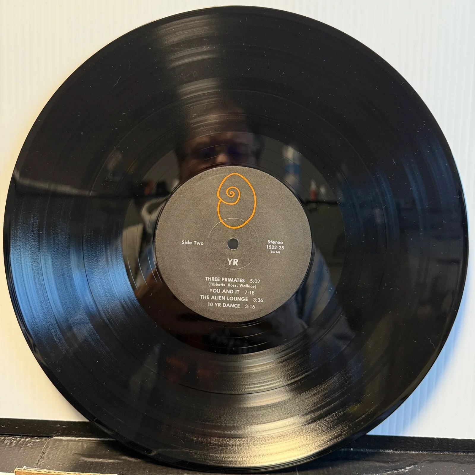 STEVE TIBBETTS "Yr" AUTOGRAPHED! private pressing FRAMMIS 1522-25 stained cover, image 5