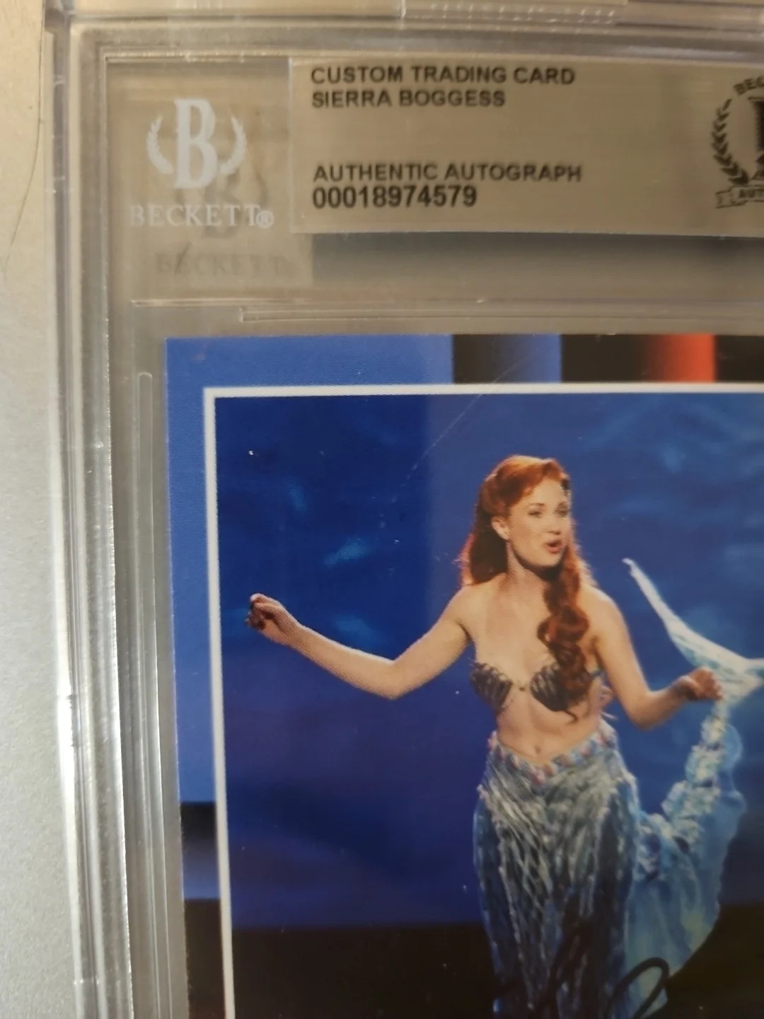 Sierra Boggess — Sierra Boggess Custom Signed Card - Ariel In The Little Mermaid - Broadway - BAS, изображение 2