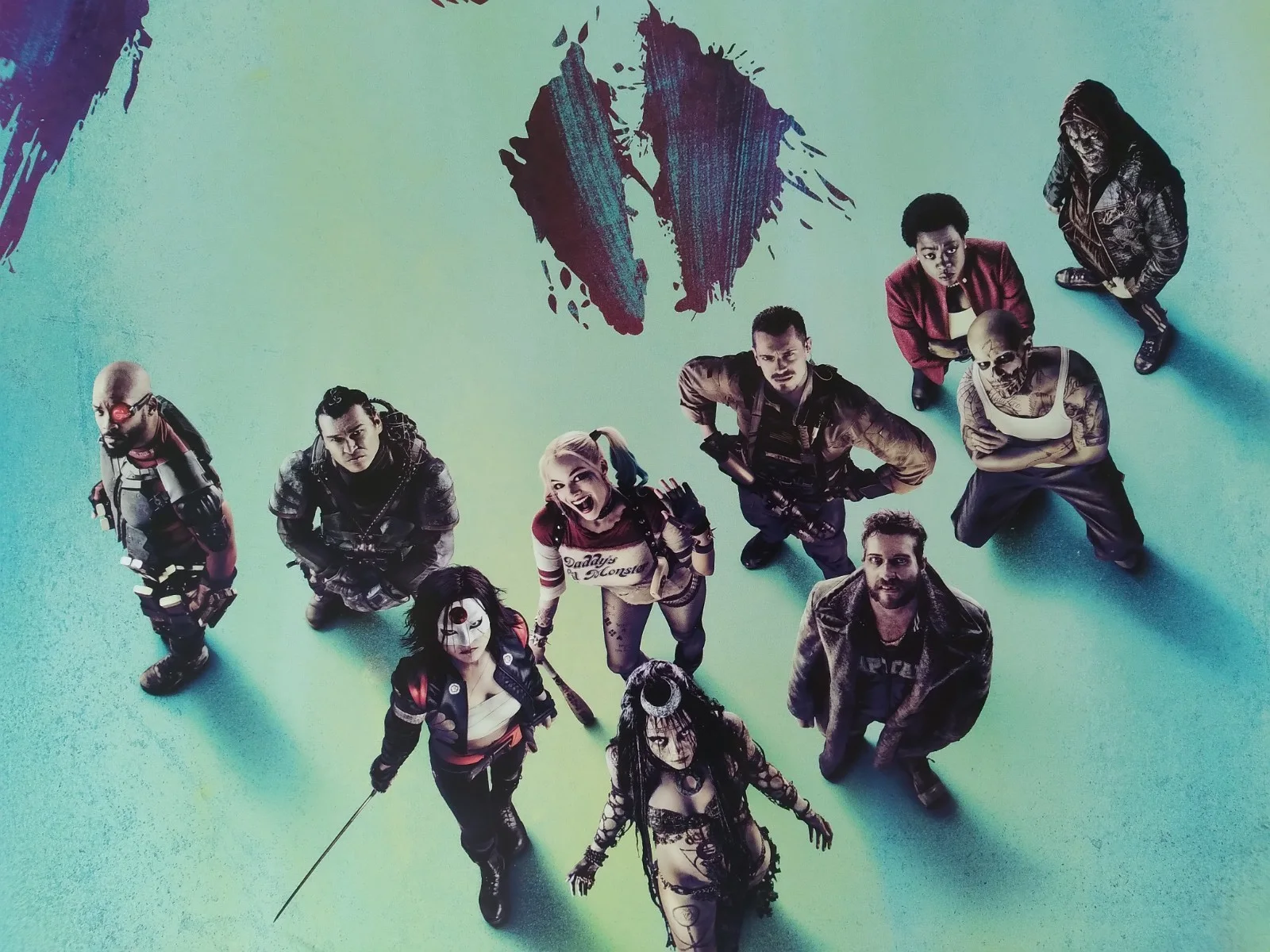 Sucide Squad original movie 2016 poster UK quad, изображение 2