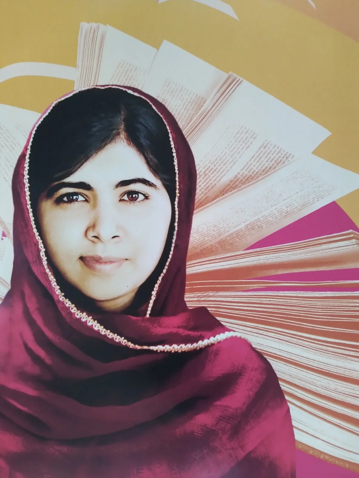 He Named Me Malala original movie 2015 poster UK quad, изображение 2