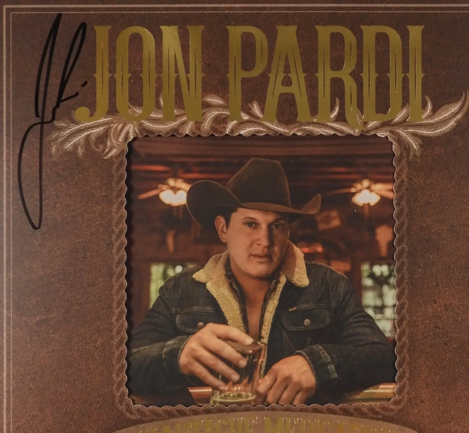 Jon Pardi JSA Signed Autograph Album Record Vinyl Heartache Medication, изображение 2
