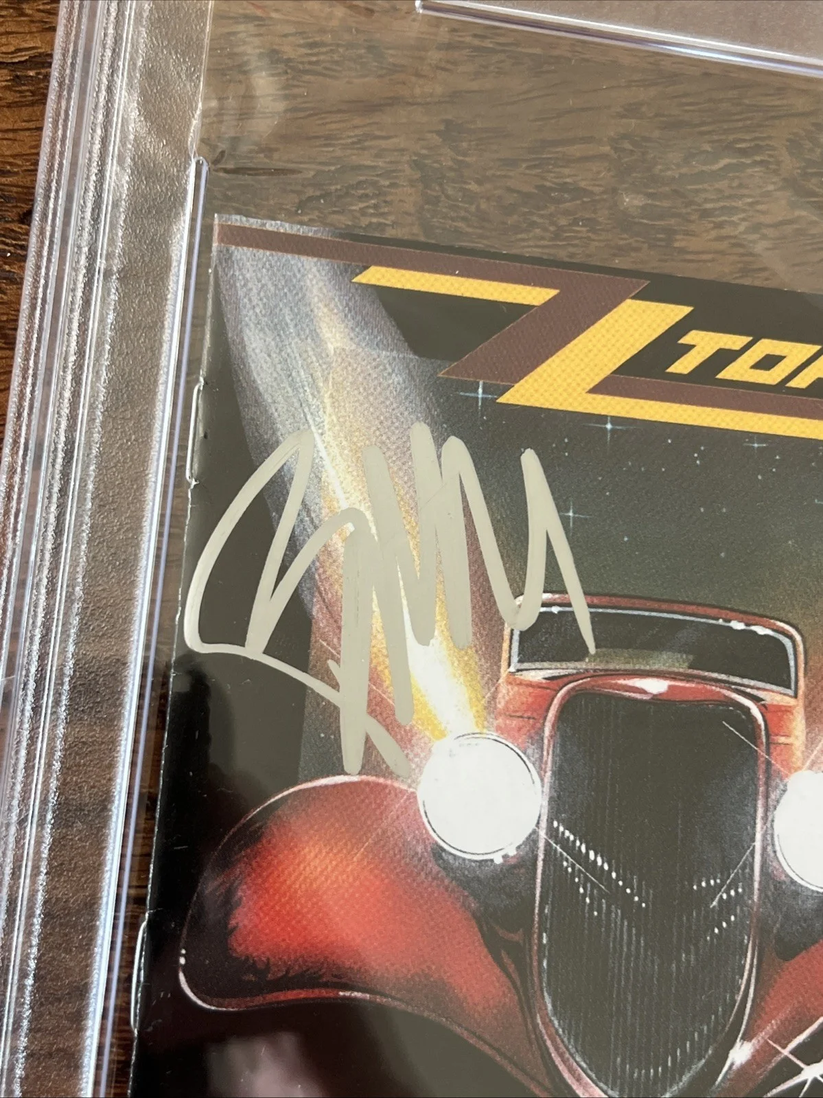 Billy Gibbons Signed Eliminator Cd PSA/DNA Coa Slab Autographed, image 2