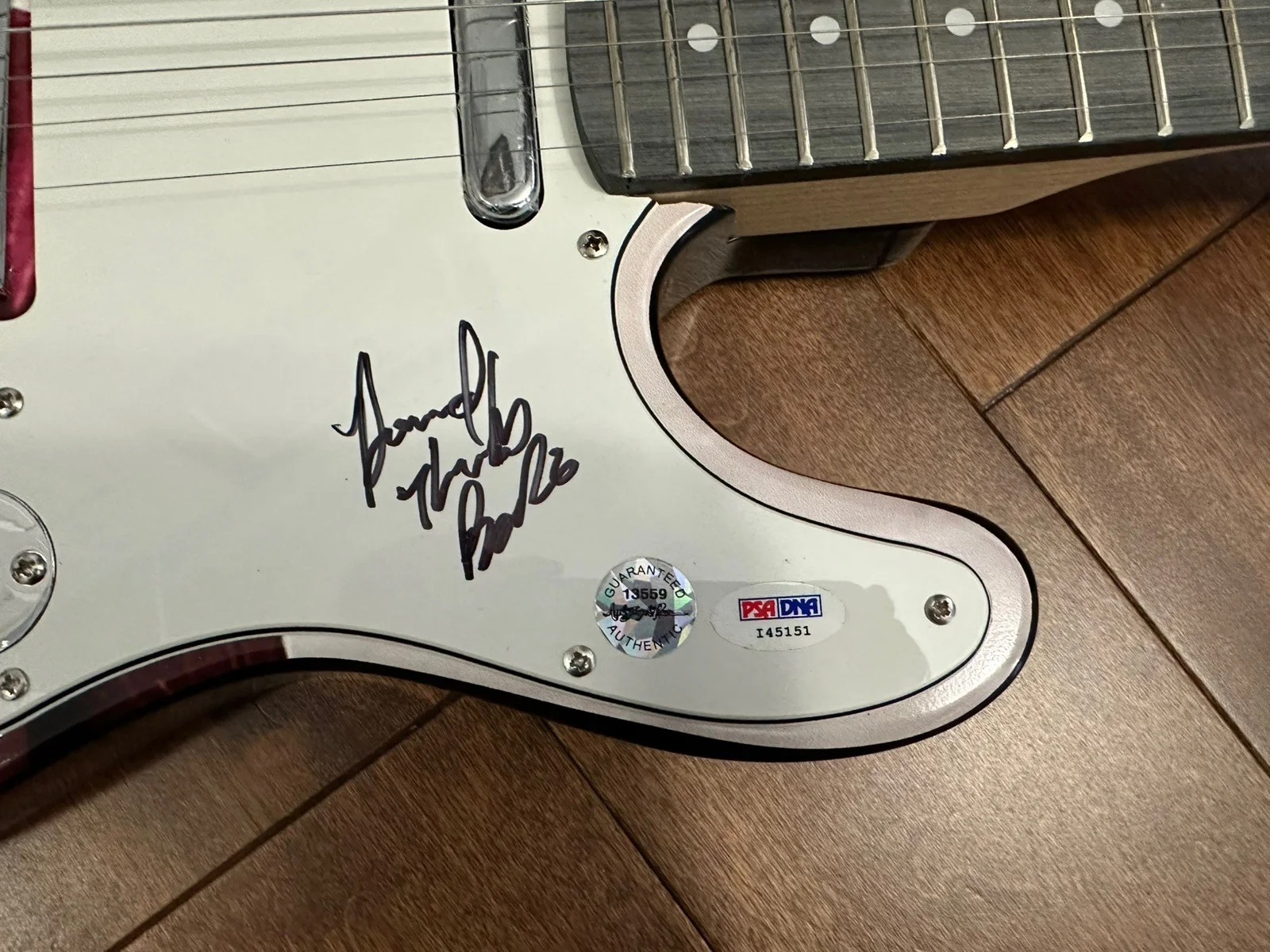 Bo Bice Autographed Custom 1/1 Graphics Photo Guitar with PSA certificate, image 2