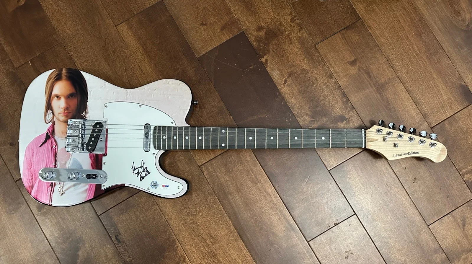 Bo Bice Autographed Custom 1/1 Graphics Photo Guitar with PSA certificate, image 3