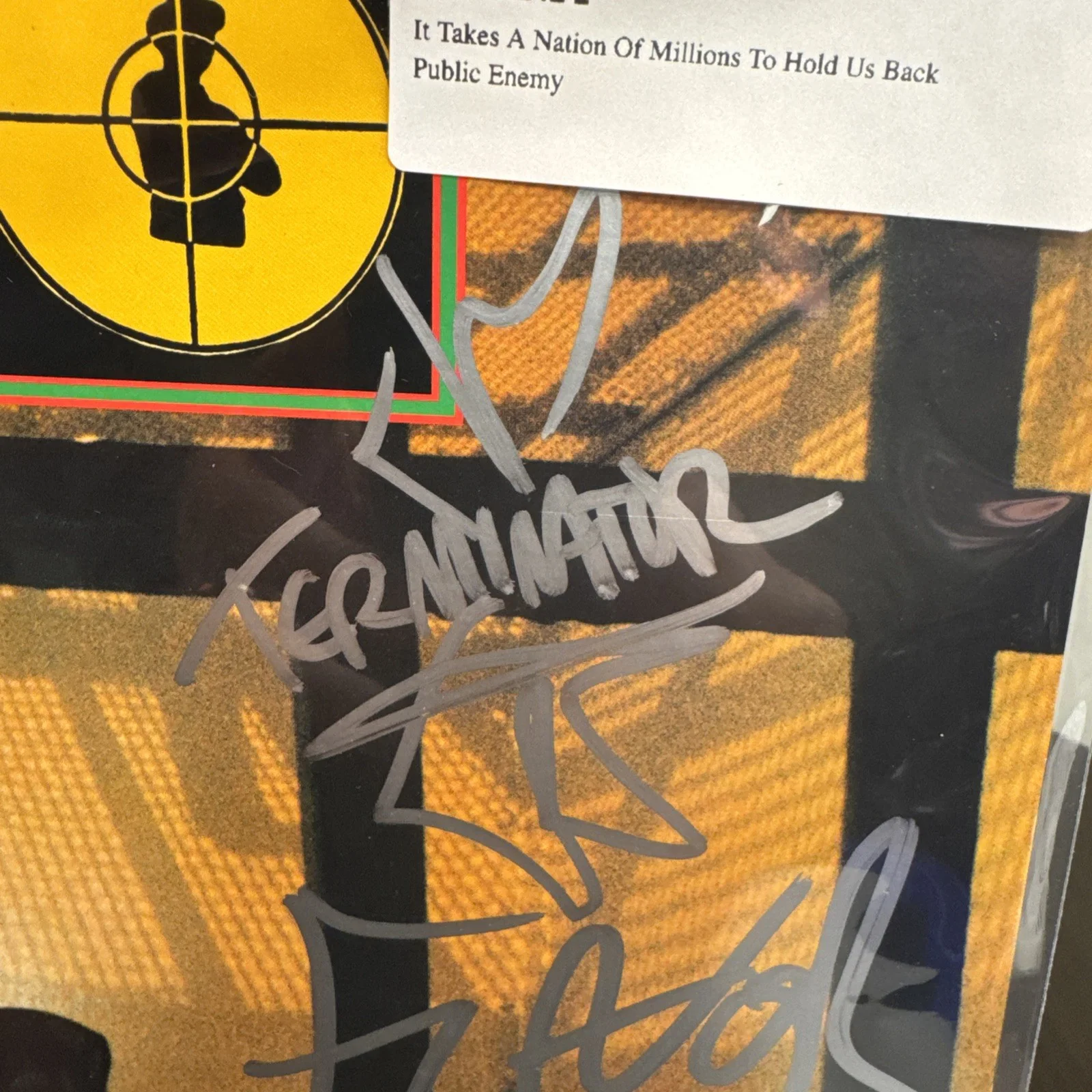 Public Enemy Signed Vinyl Chuck D Flavor Flav Terminator X Professor Griff, image 4