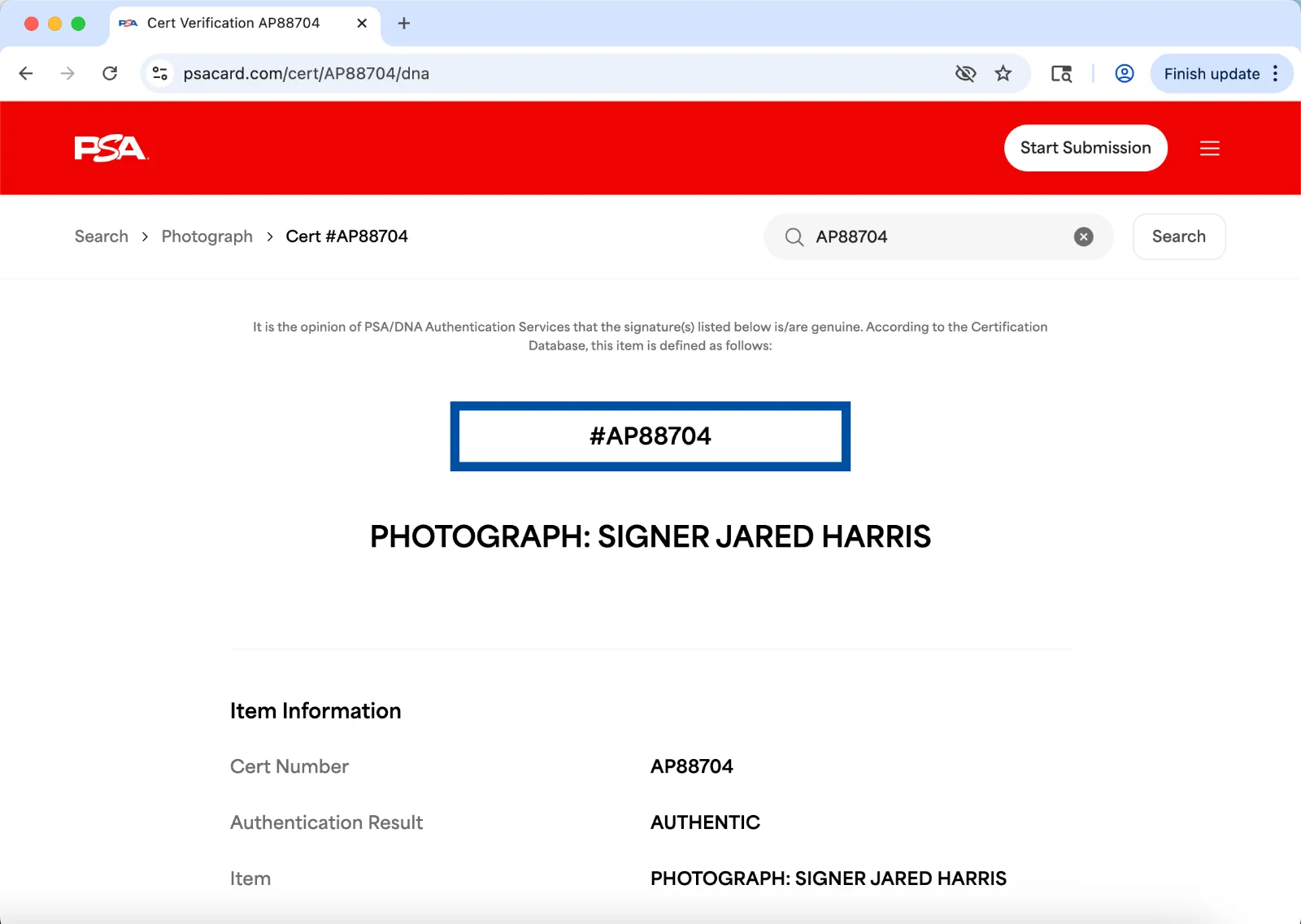 Jared Harris — Jared Harris signed 8x10 photo autograph PSA DNA Chernobyl, image 3