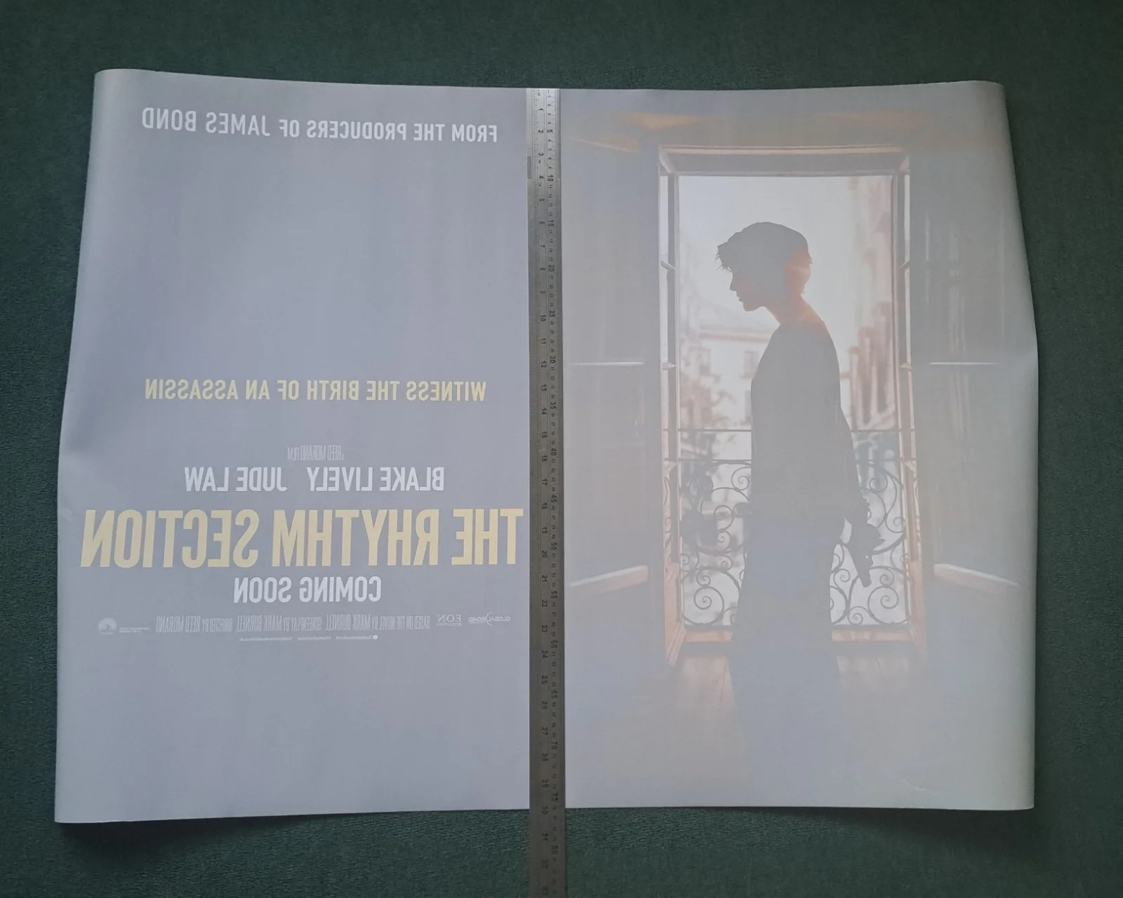 The Rhythm Section (2020) Film Poster - genuine original movie UK Quad 40" x 30", изображение 2