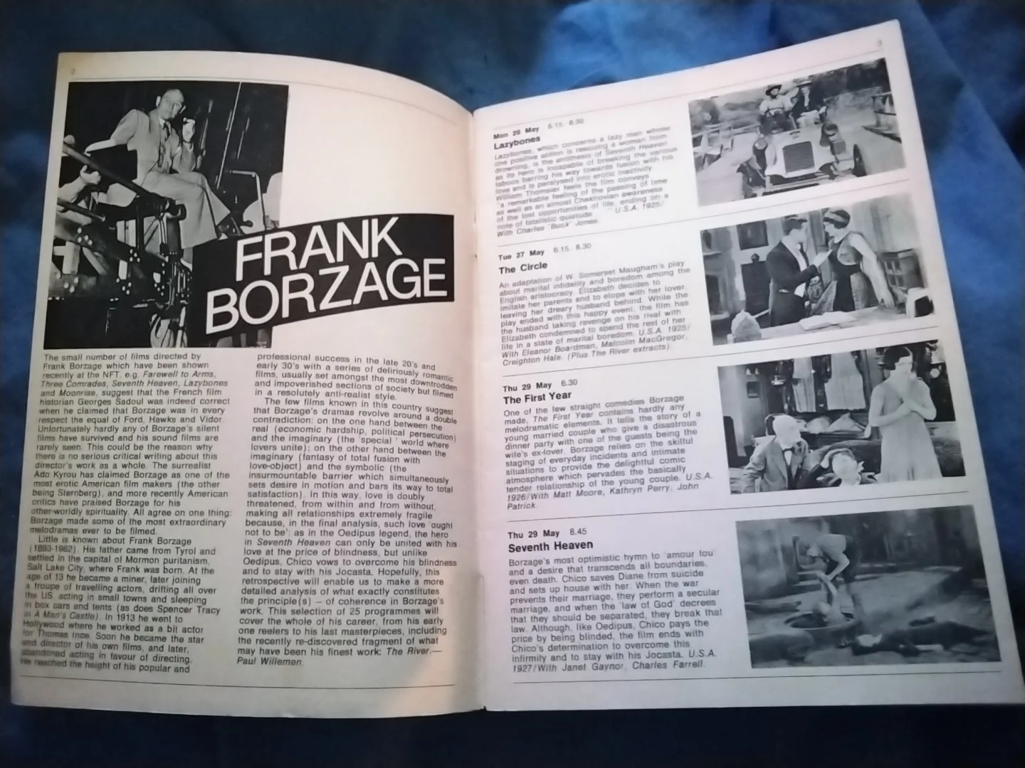NATIONAL FILM THEATRE ×6 MAGAZINES = 1970s = CAVALCANTI + FRANK BORZAGE +TIX +, изображение 2