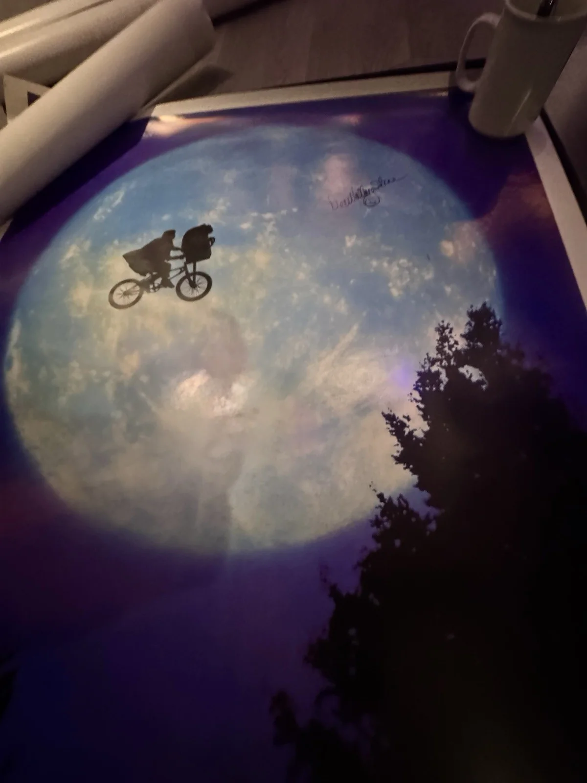 Dee Wallace signed 27x40 Re Release Poster E.T. the Extra-Terrestrial, image 3