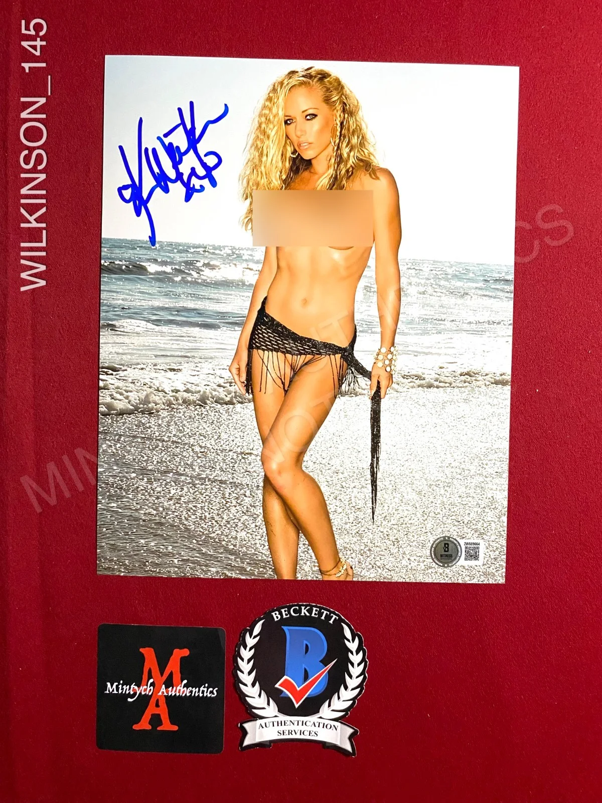 Kendra Wilkinson — Kendra Wilkinson autographed signed 8x10 photo Playboy Beckett COA