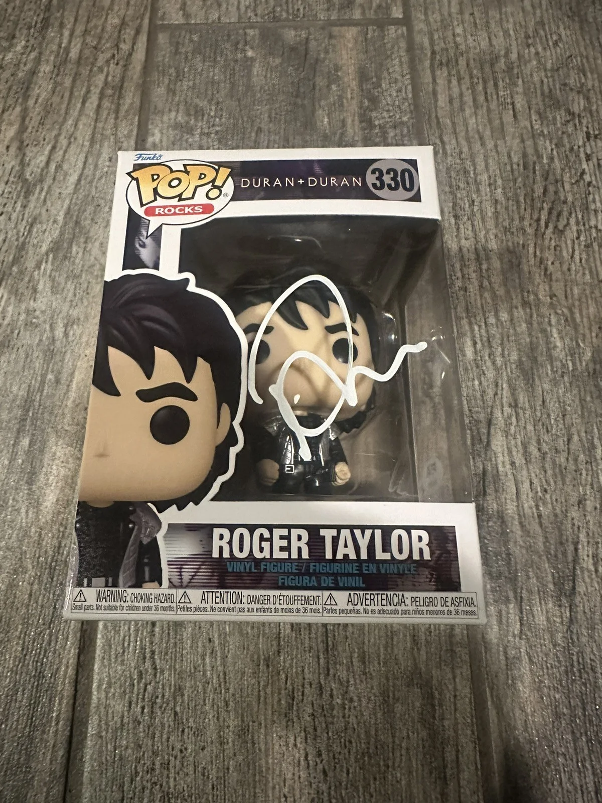 ROGER TAYLOR SIGNED DURAN DURAN FUNKO POP PSA/DNA COA AUTOGRAPHED DRUMMER, изображение 2