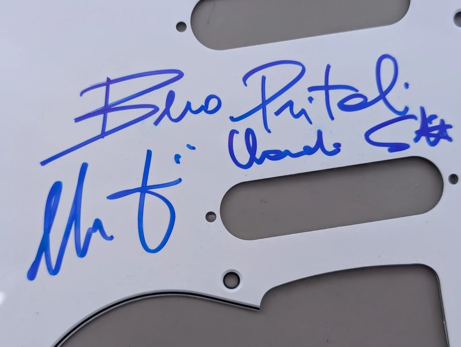 SIGNED AUTOGRAPHED FULL BAND Goblin (5) - Guitar Pickguard JSA COA, image 2