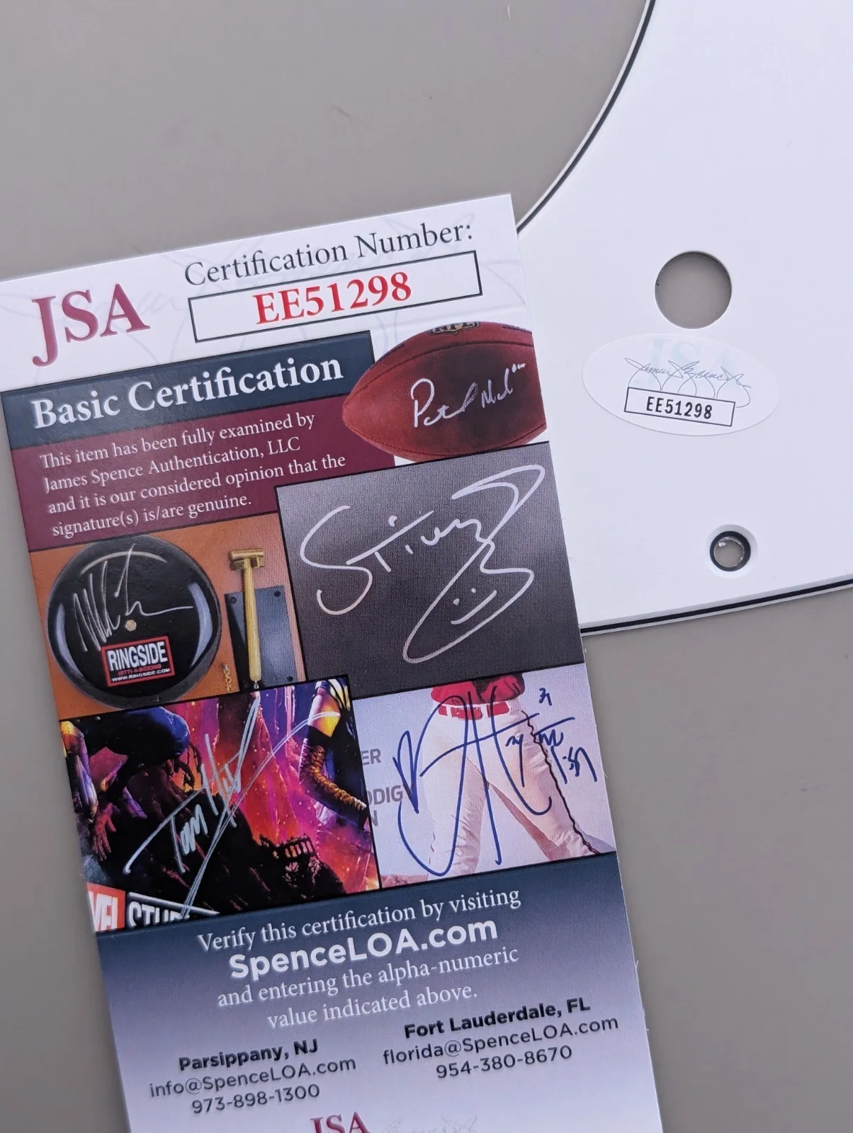 SIGNED AUTOGRAPHED FULL BAND Goblin (5) - Guitar Pickguard JSA COA, image 4