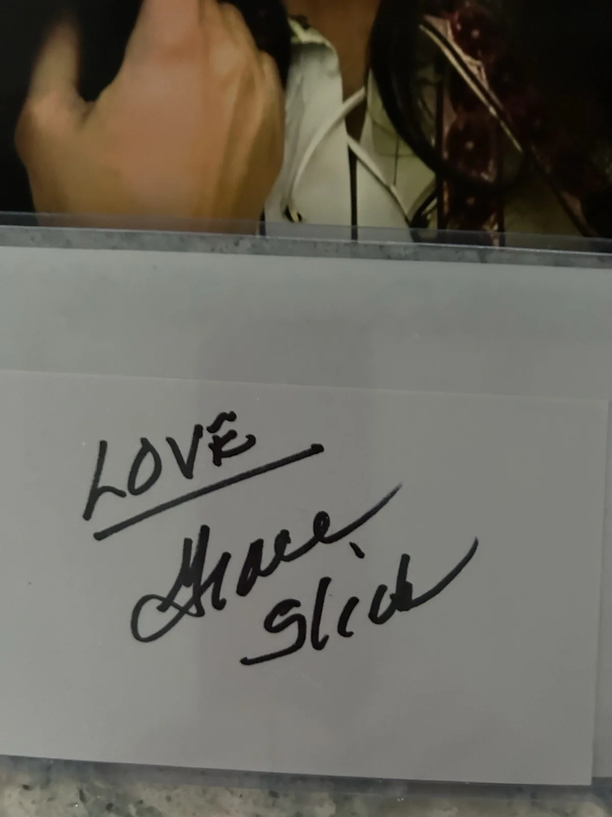 Grace slick Autographed 3x5 Card And Picture And COA, изображение 3