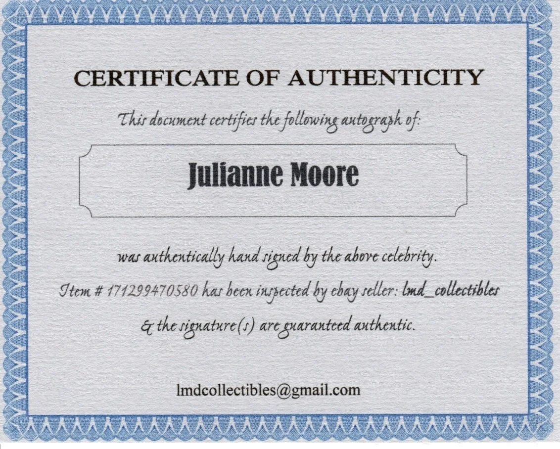 Julianne Moore — Julianne Moore Autographed Photo 2 w COA, image 2