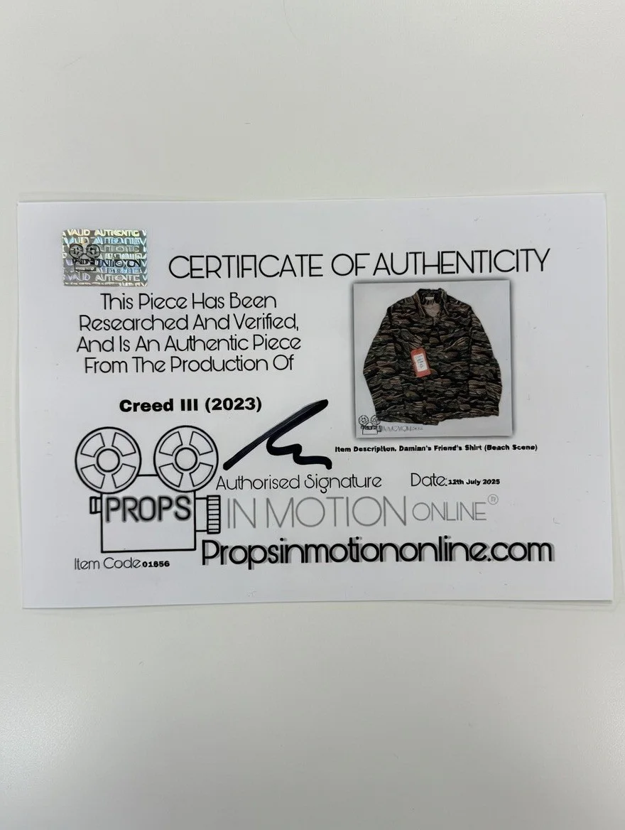 Creed III (2023) Screen Used Tiger Camo Jacket Prop - Damian’s Friend + COA, image 4