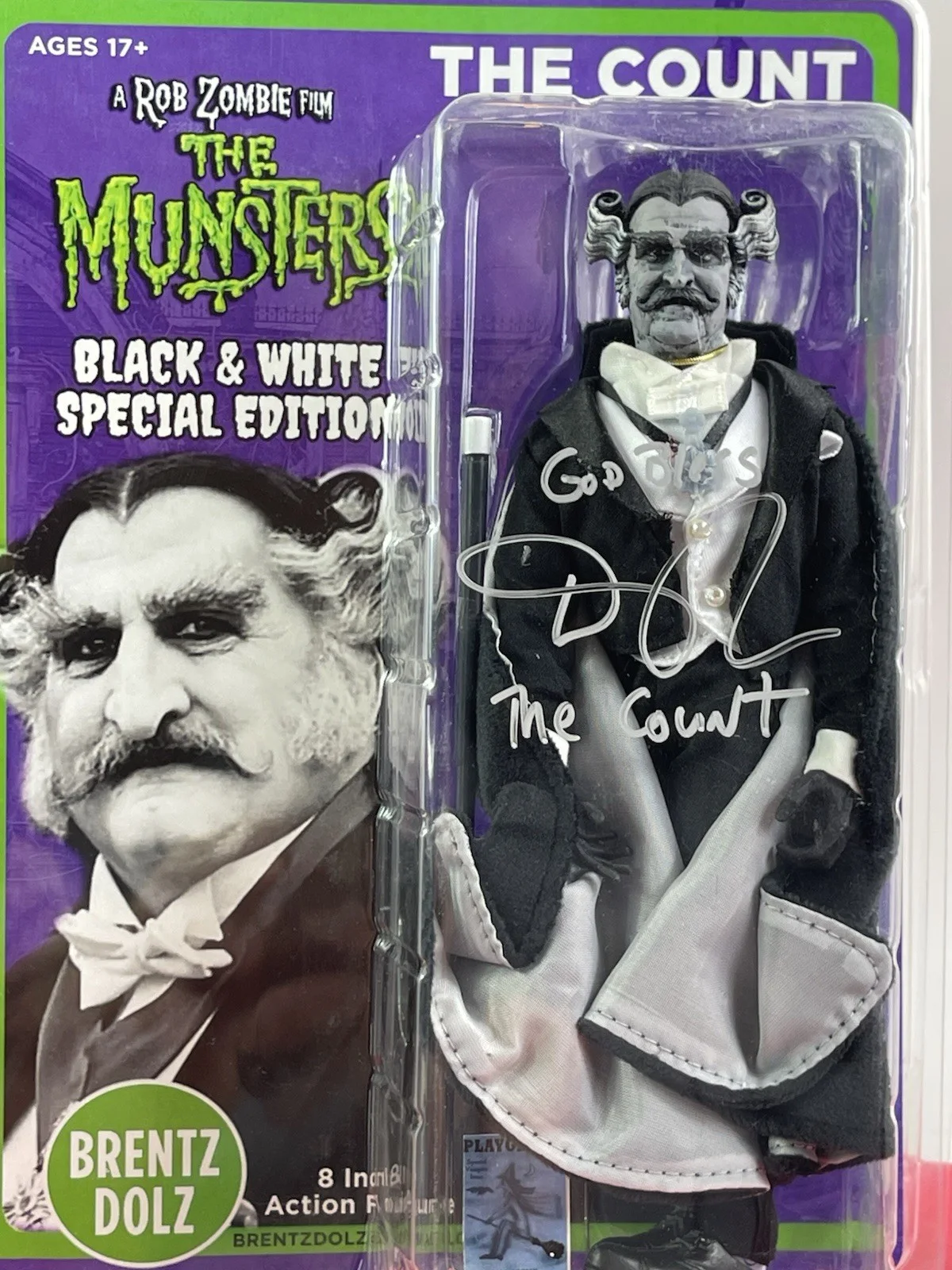 Daniel Roebuck — Rob Zombie's Munsters Count Action Figure signed By Daniel Roebuck PSA/DNA (2), image 4