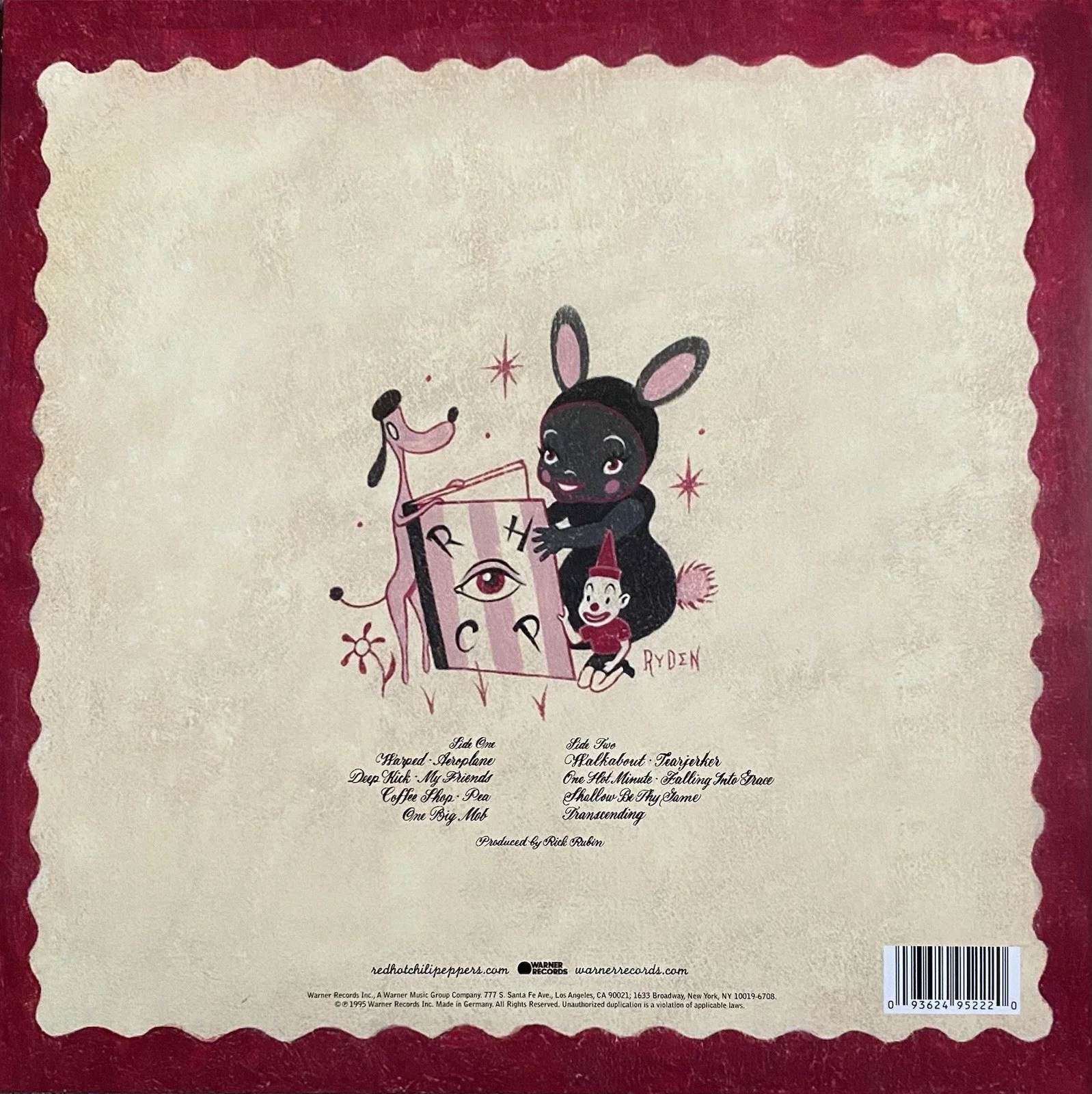 FLEA AUTOGRAPHED SIGNED RED HOT CHILI PEPPERS ONE HOT MINUTE VINYL, image 2