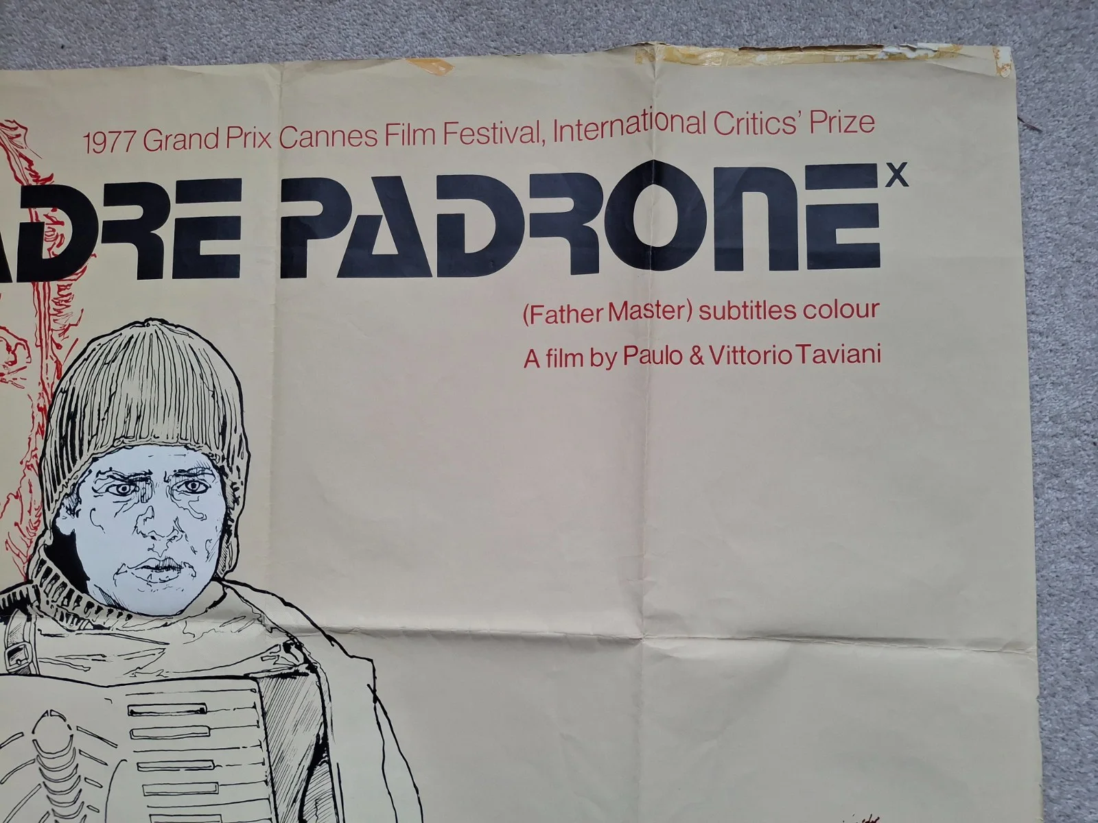 Padre Padrone Rare Original Film Cinema Movie Quad Poster 40 by 30 inches, изображение 5