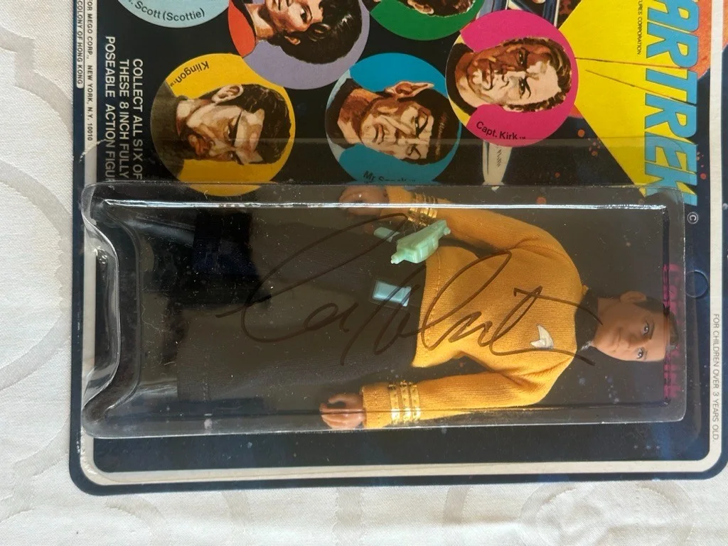 WILLIAM SHATNER 1974 Star Trek Captain Kirk MEGO FIGURE - SIGNED (VERY RARE), изображение 3