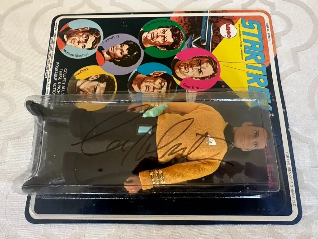 WILLIAM SHATNER 1974 Star Trek Captain Kirk MEGO FIGURE - SIGNED (VERY RARE), изображение 4